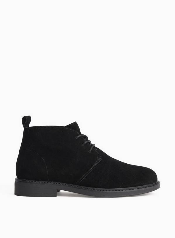 Black Suede Desert Boots 8