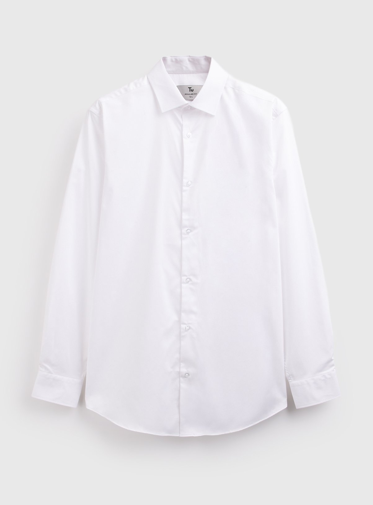Pure Cotton Regular Fit Twill Long-Sleeved Shirt 17 - Image 2 thumbnail