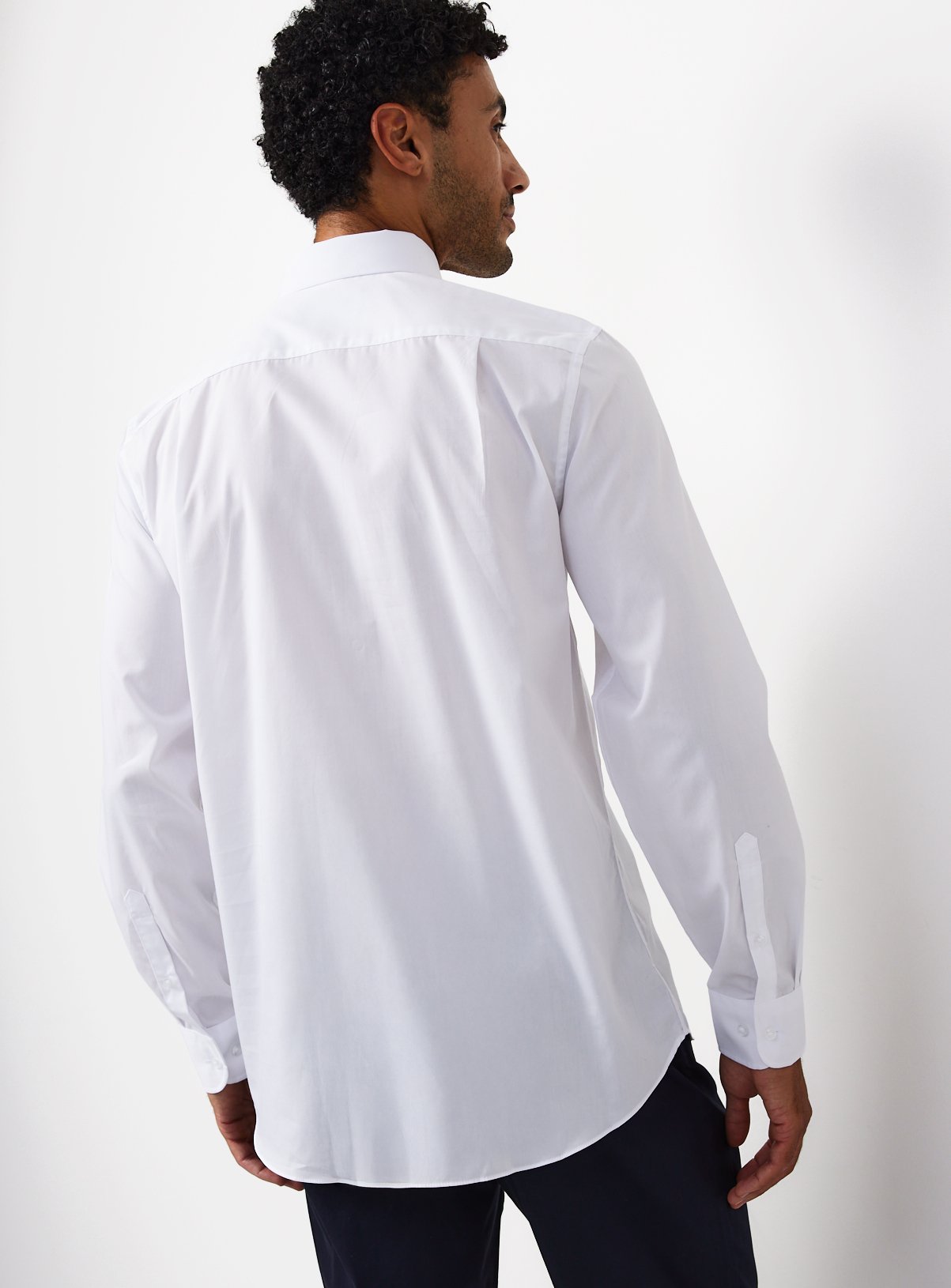 Pure Cotton Regular Fit Twill Long-Sleeved Shirt 17 - Image 4 thumbnail