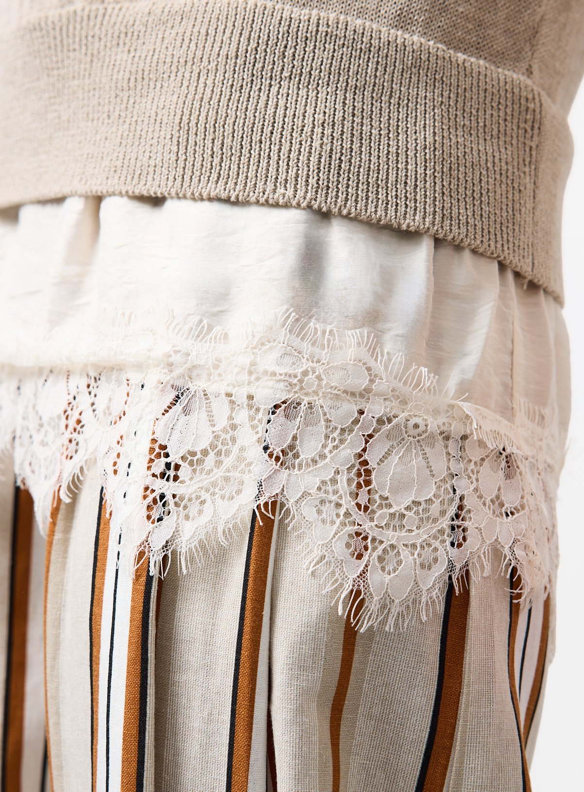 Neutral Sleeveless Lace 2 in 1 Top 8 - Image 3 thumbnail