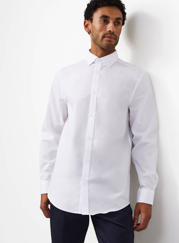 White Formal Long Sleeve Shirts 2 Pack 14