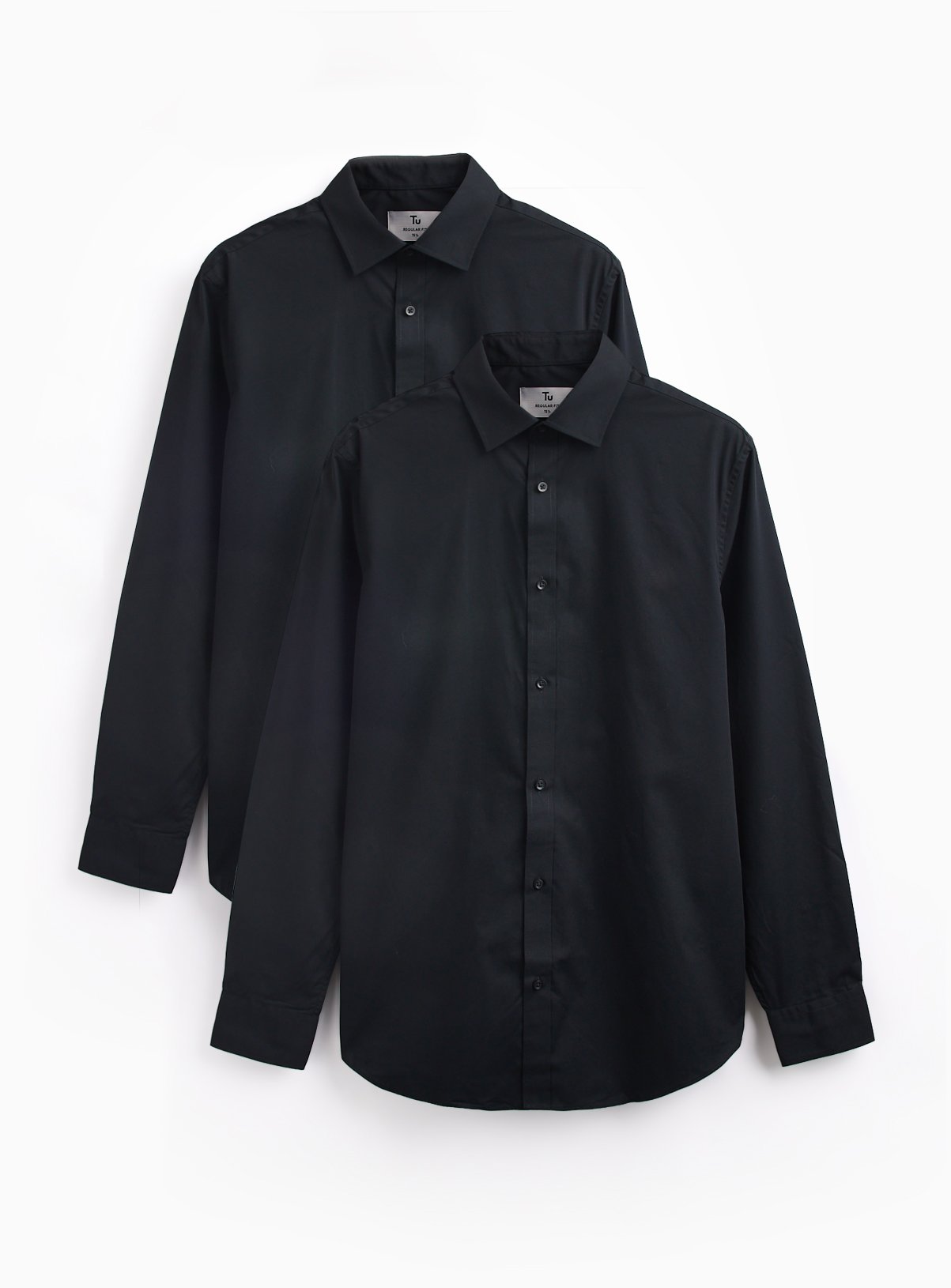 Regular Fit Long Sleeve Shirts 2-Pack 15.5 - Image 1 thumbnail