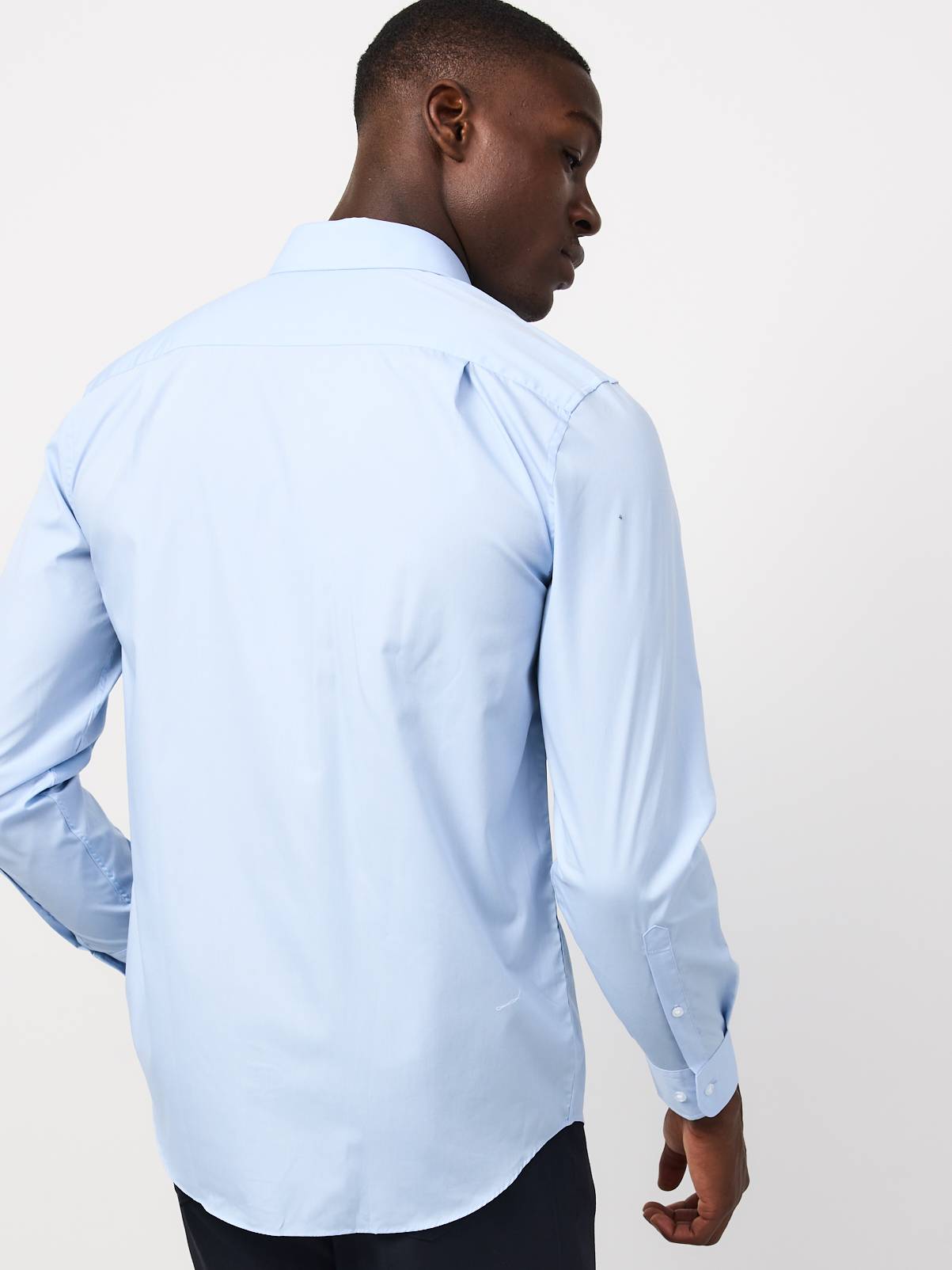 Regular Fit Blue Long Sleeved Shirts 2-Pack 20 - Image 4