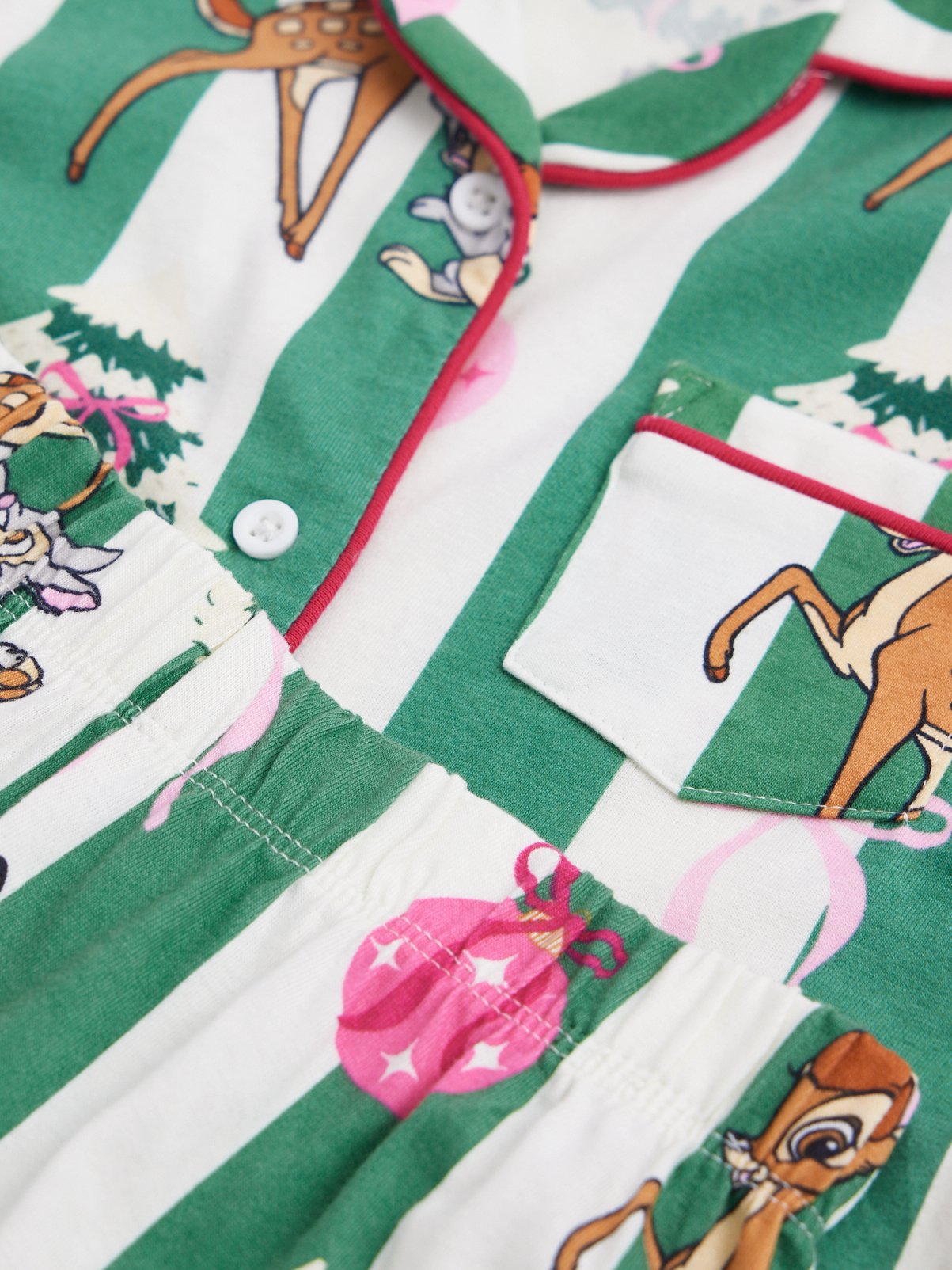 Family Matching Bambi Christmas Pyjama Set 8-9 years - Image 2 thumbnail