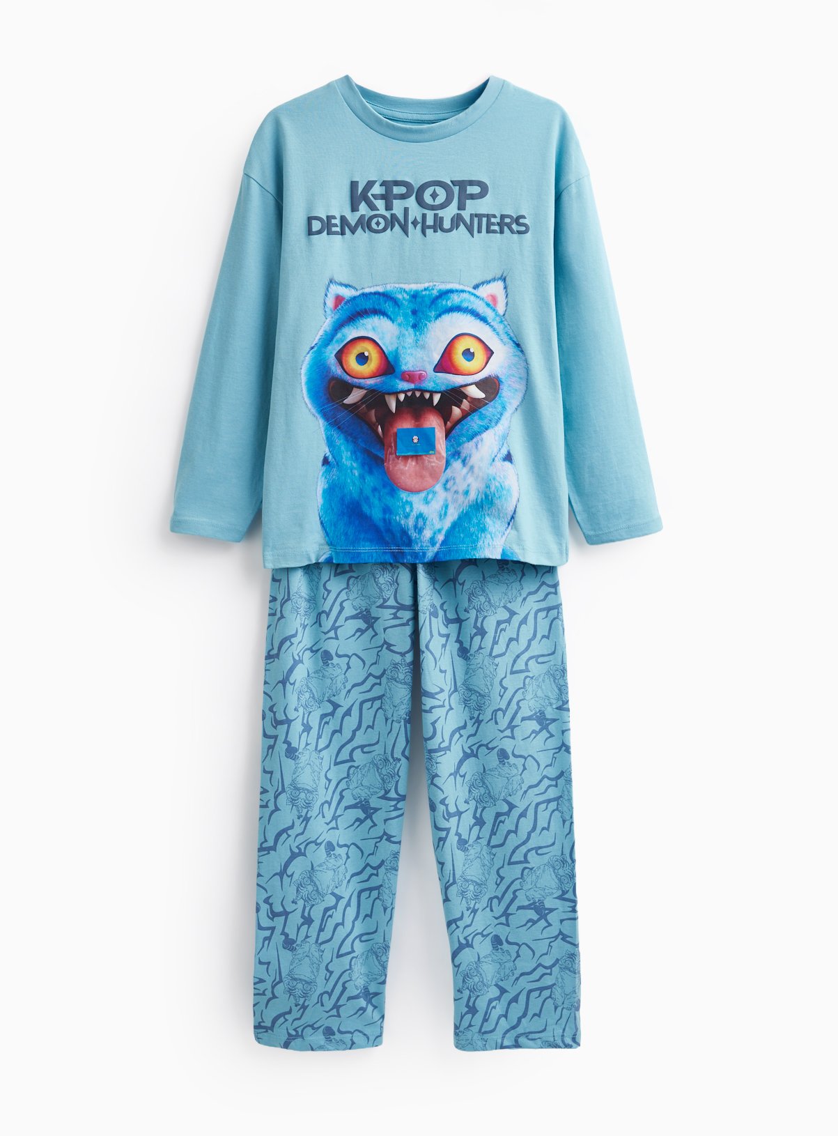Blue K-Pop Demon Hunters Animal Pyjamas 11-12 years - Image 1 thumbnail