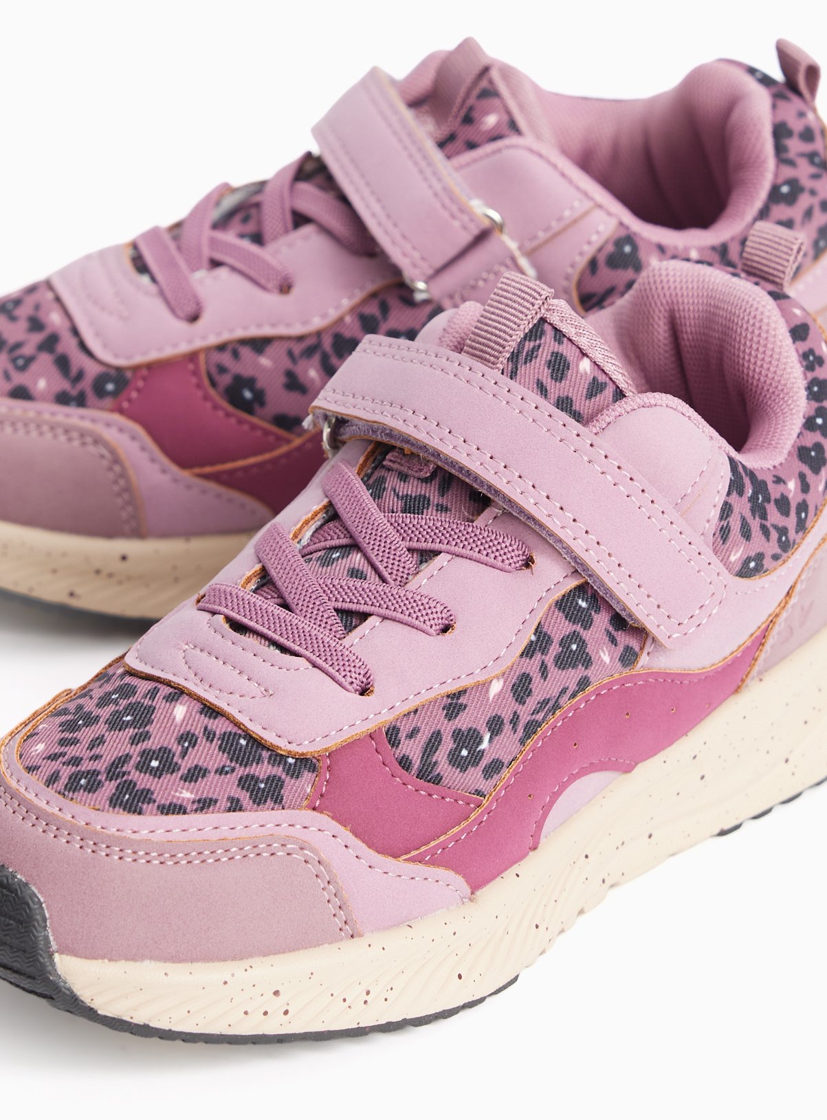 Burgundy Floral Tech Trainers 13 Infant - Image 3 thumbnail