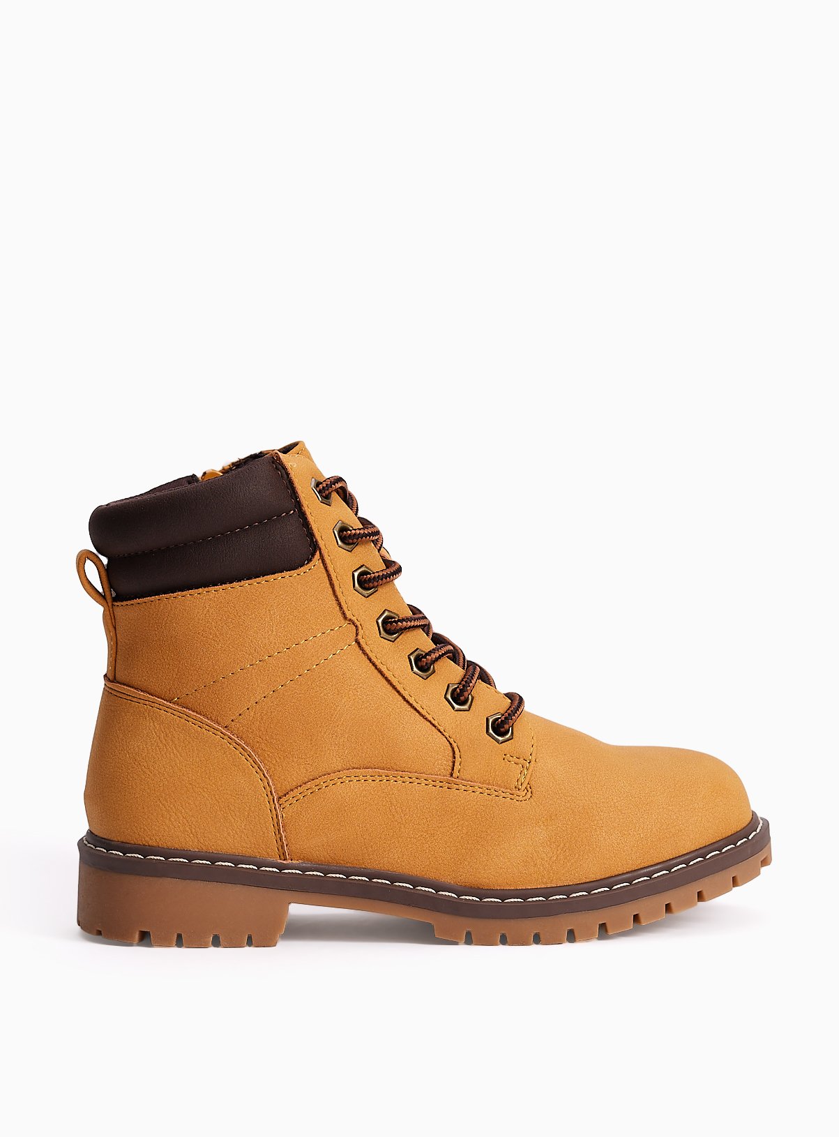 Tan Lace-Up Worker Boots 12 Infant - Image 2 thumbnail