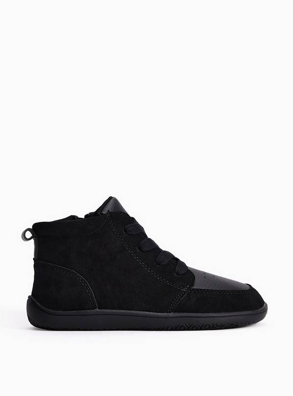 Black Barefoot High Top Trainers 12 Infant