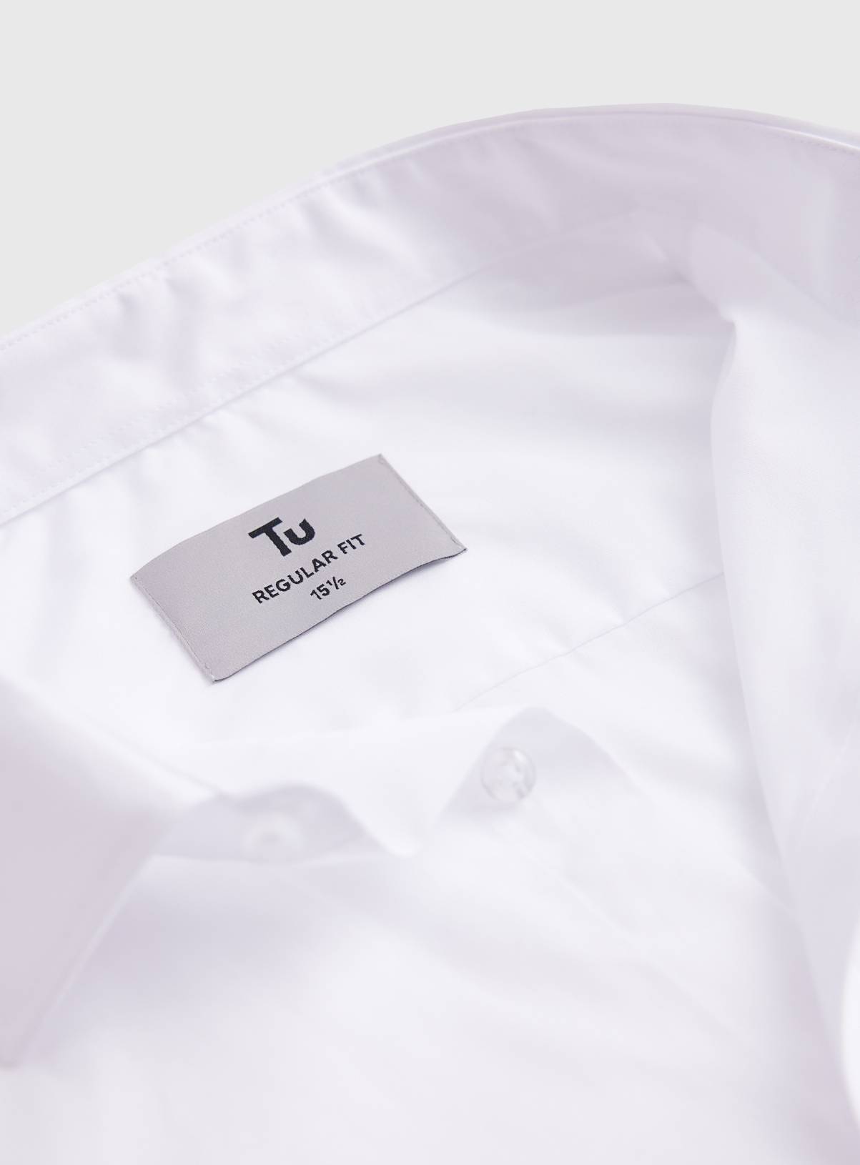 Regular Fit White Short Sleeved Shirts 2-Pack 20 - Image 4