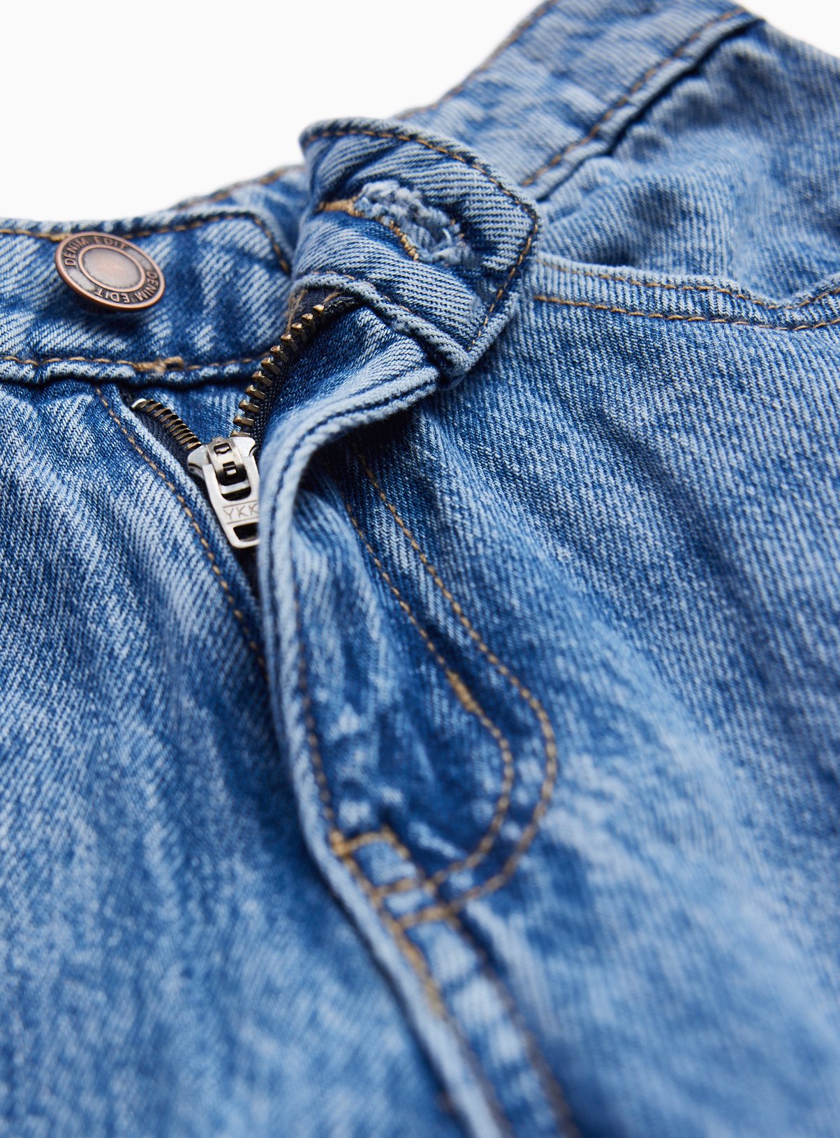 Mid Wash Wide Leg Pocket Detail Jeans 5 years - Image 4 thumbnail
