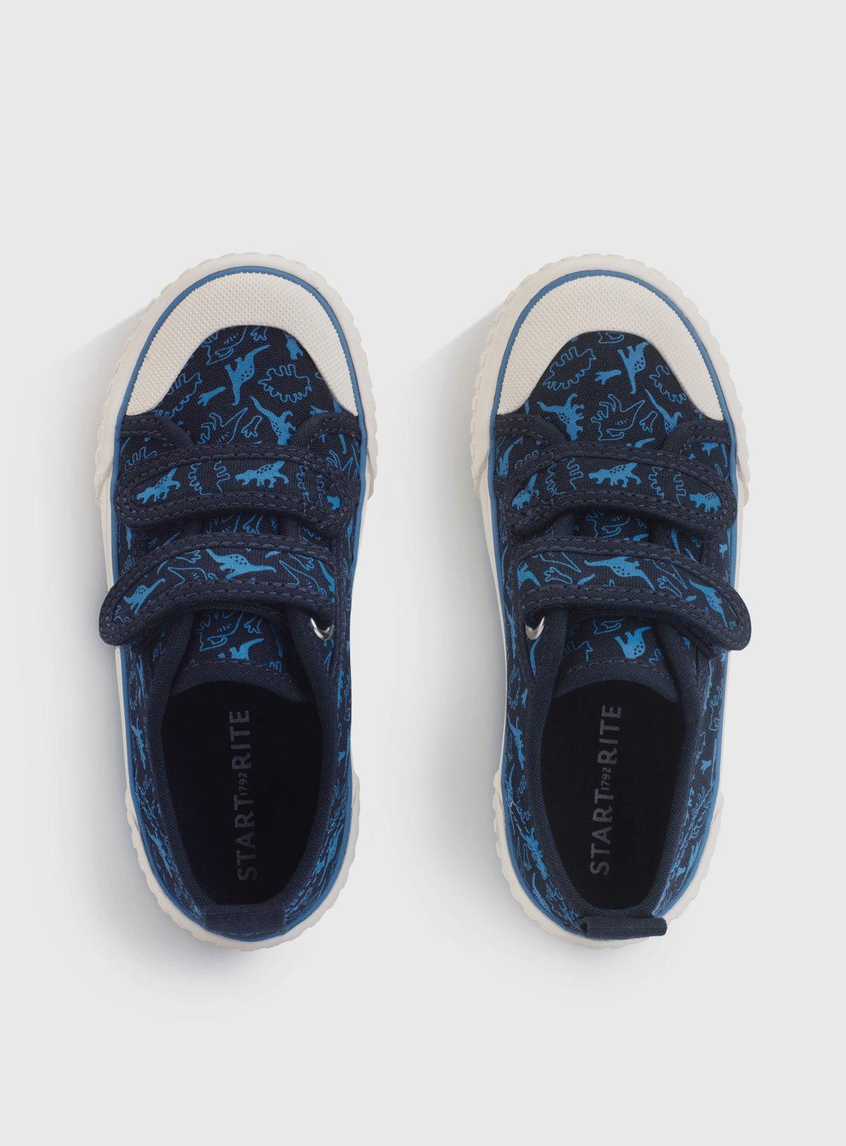 START-RITE Tide Navy Dino Canvas 9 Infant - Image 2 thumbnail