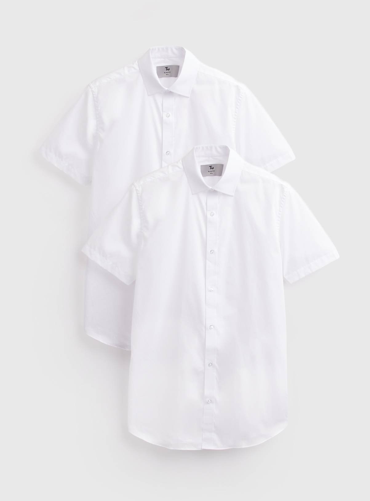 Slim Fit Short Sleeve Shirts 2-Pack 15 - Image 1