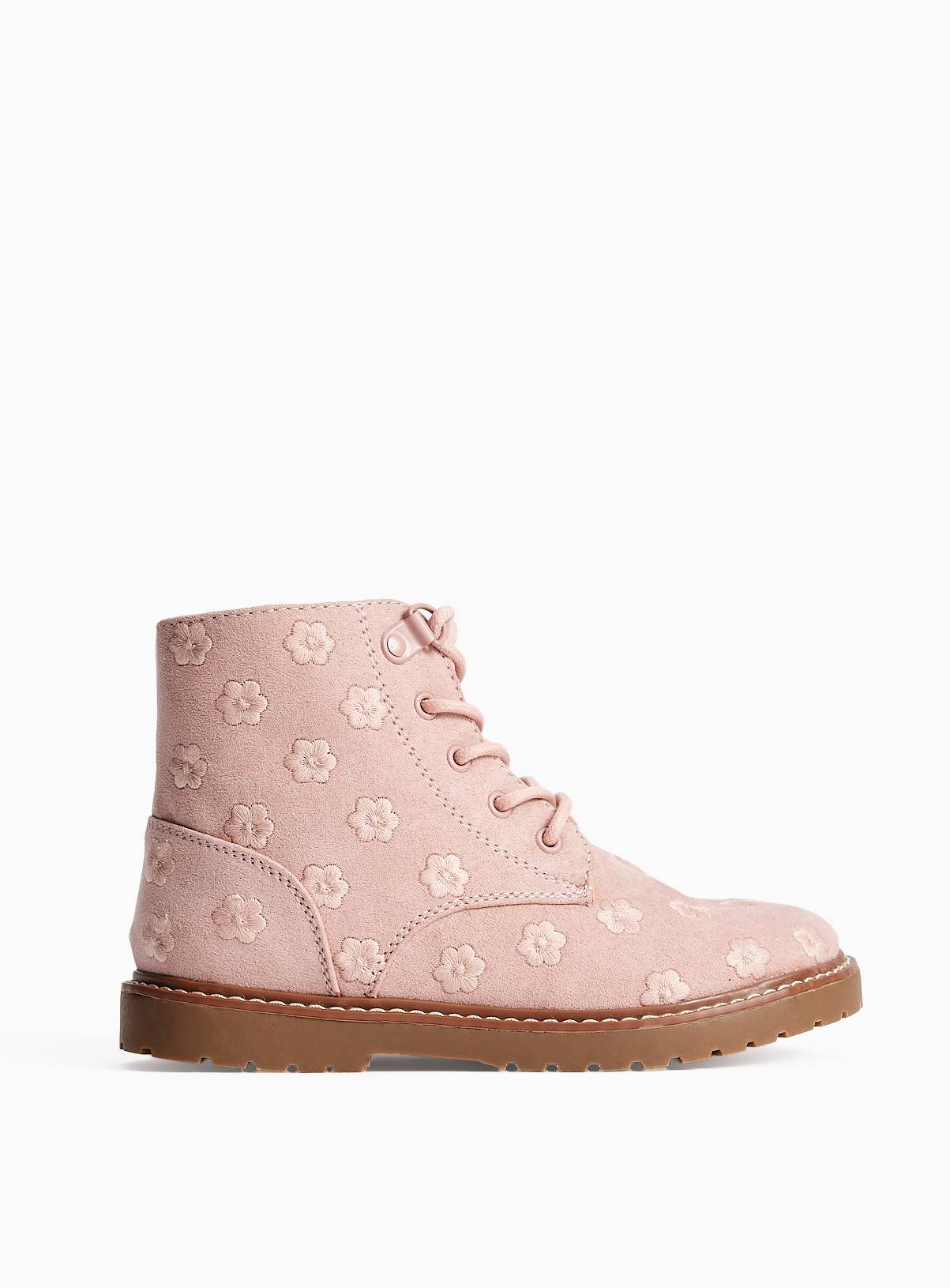 Floral Lace-Up Boots 6 Infant - Image 1