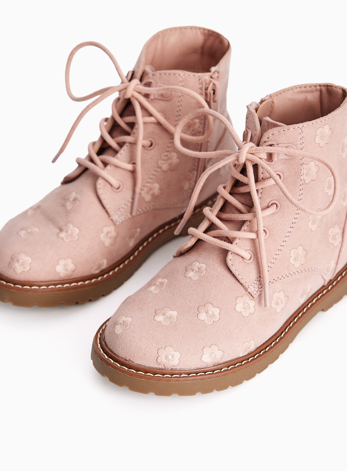 Floral Lace-Up Boots 6 Infant - Image 2 thumbnail