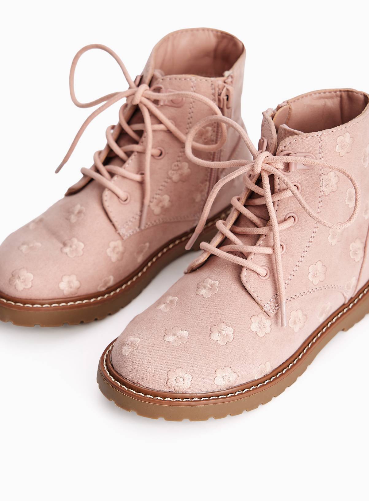 Floral Lace-Up Boots 6 Infant - Image 2
