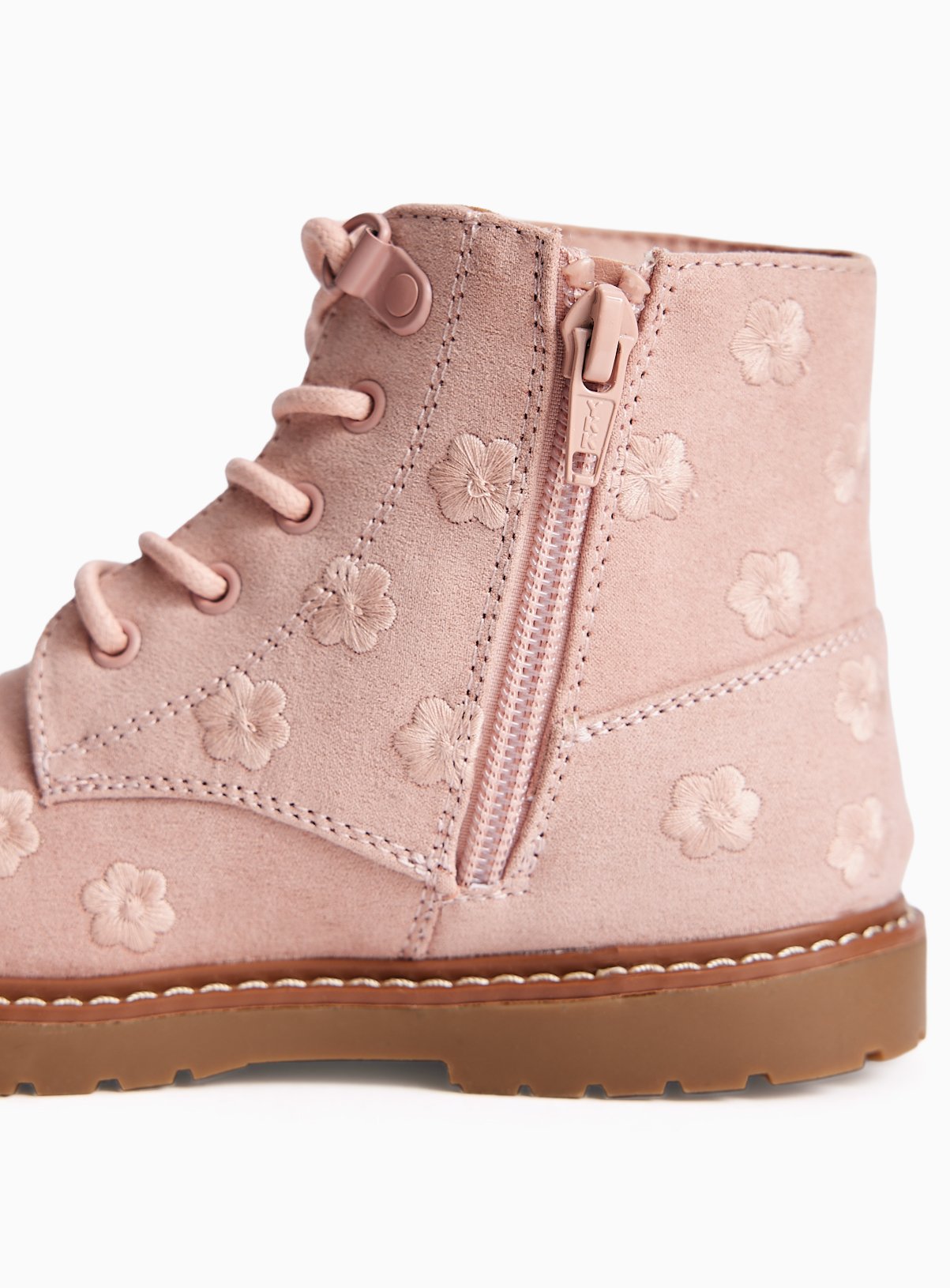 Floral Lace-Up Boots 6 Infant - Image 3 thumbnail