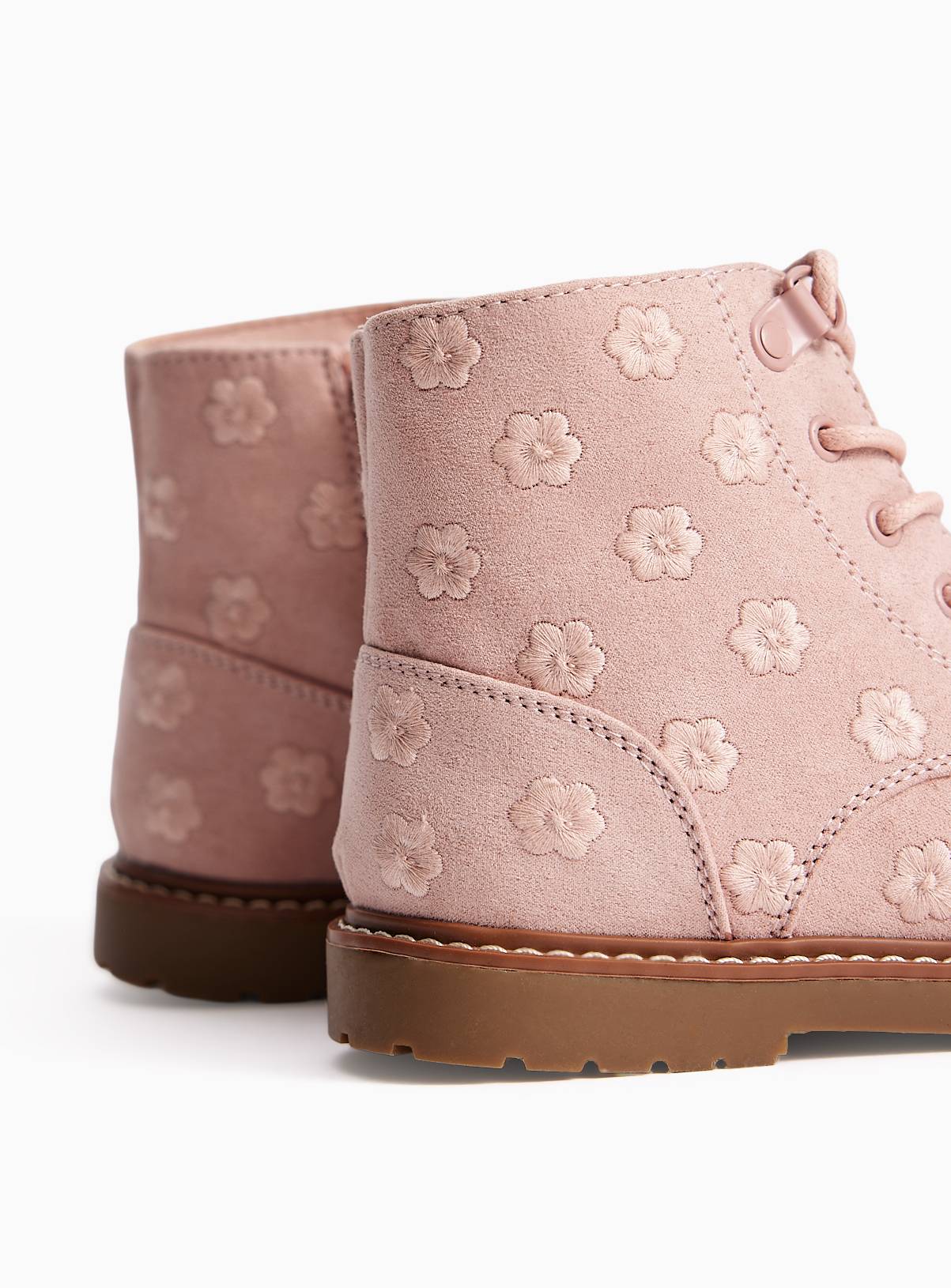 Floral Lace-Up Boots 6 Infant - Image 4