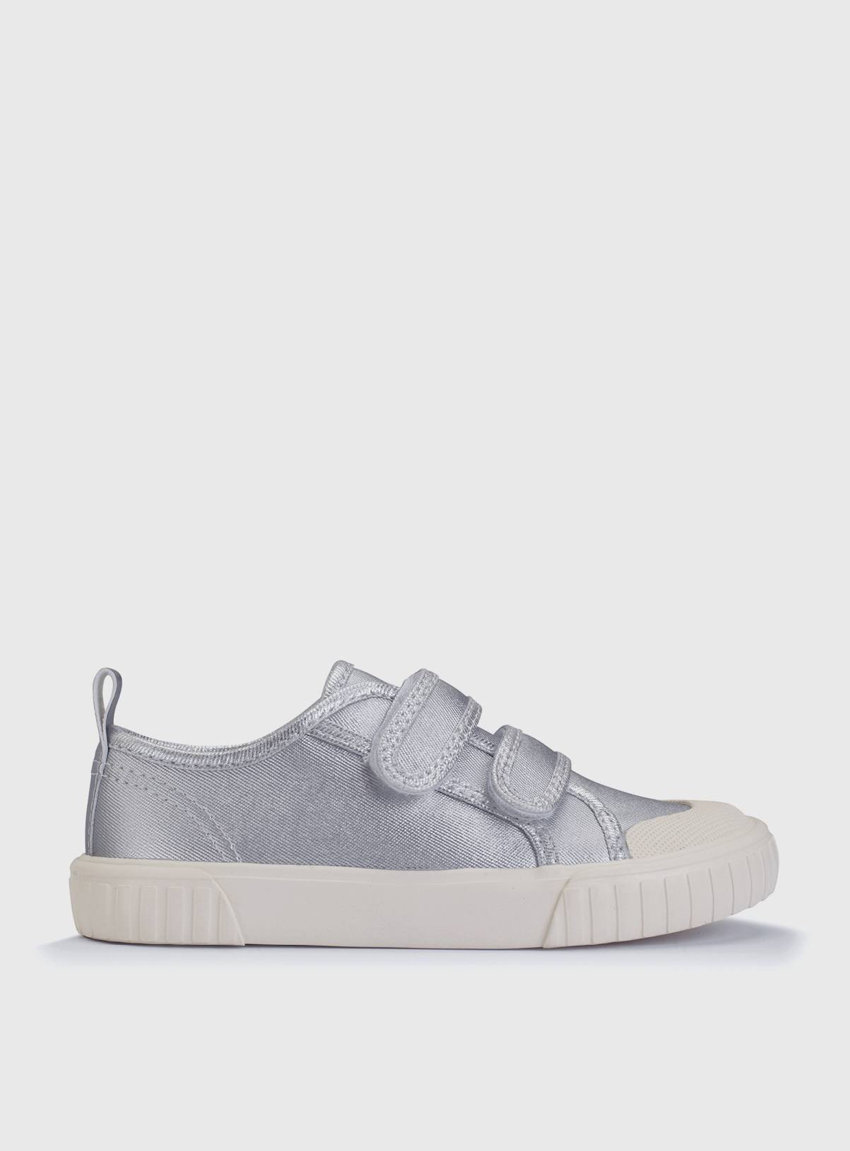 START-RITE Tide Silver Canvas Silver 7.5 Infant - Image 1