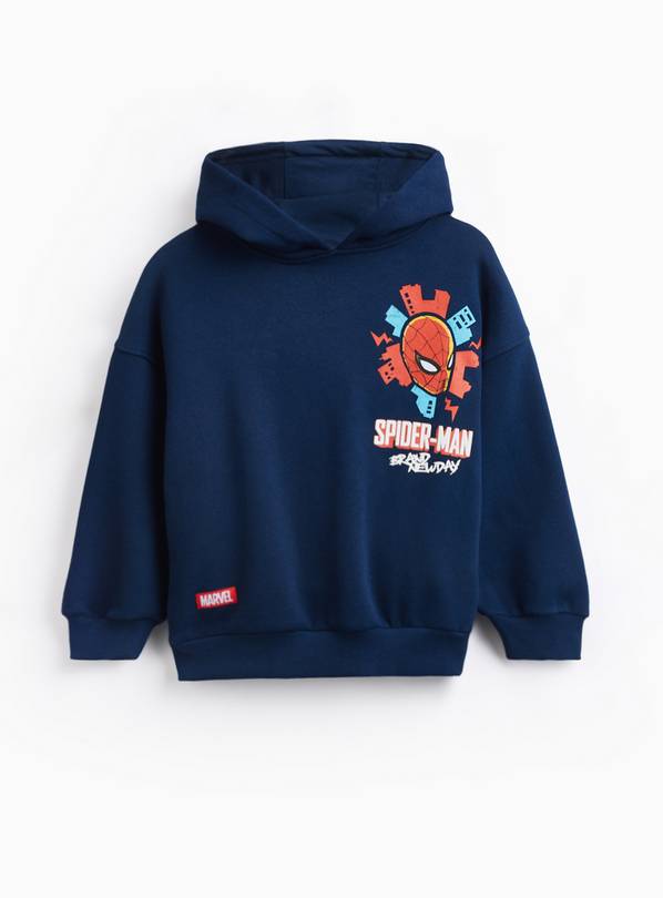 Navy Spider-Man Graphic Hoodie 6 years