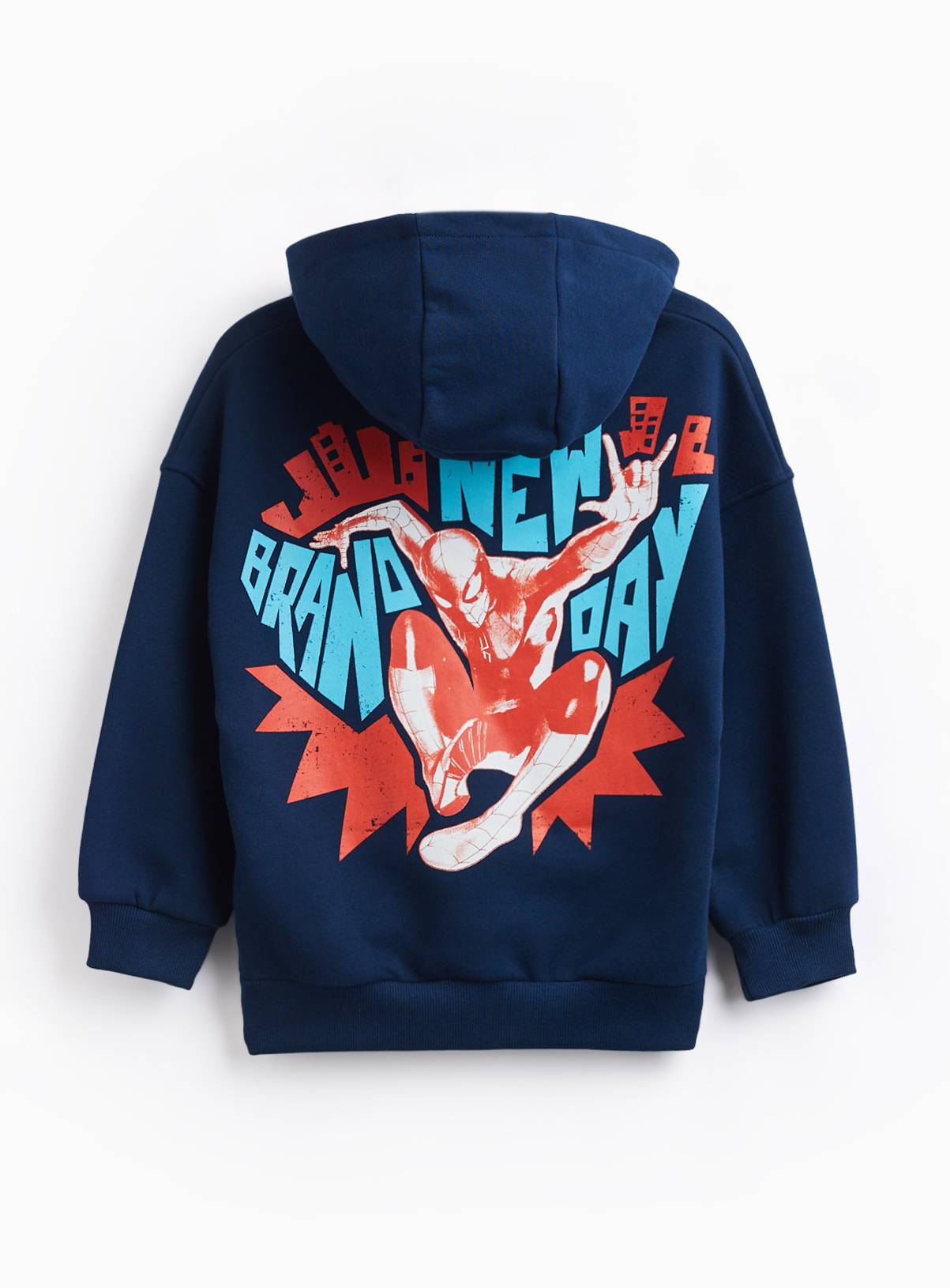 Navy Spider-Man Graphic Hoodie 8 years - Image 3