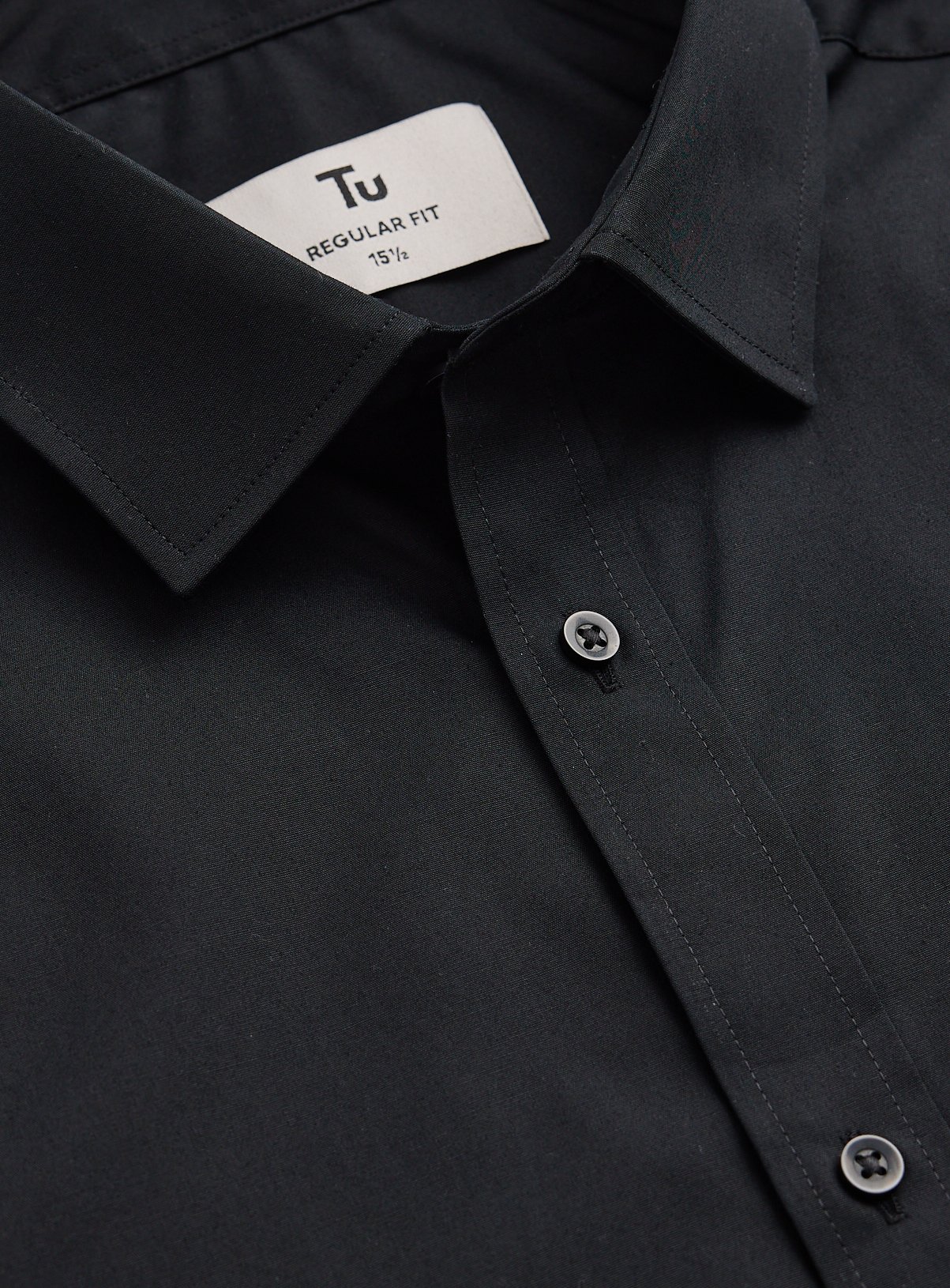 Black Regular Fit Short Sleeve Shirts 2-Pack 14.5 - Image 2 thumbnail