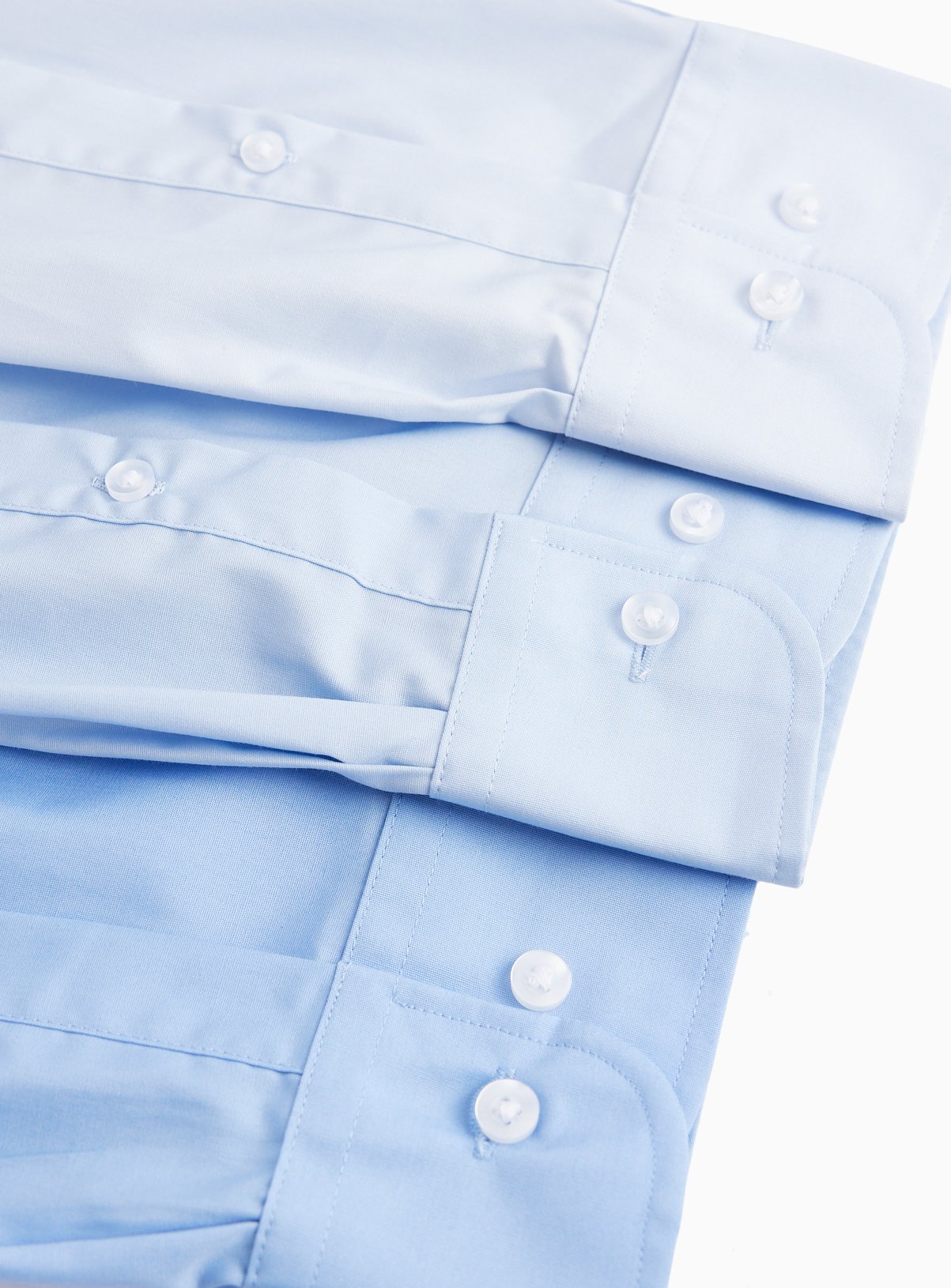 Blue Regular Fit Long Sleeve Shirts 3 Pack 15.5 - Image 2 thumbnail
