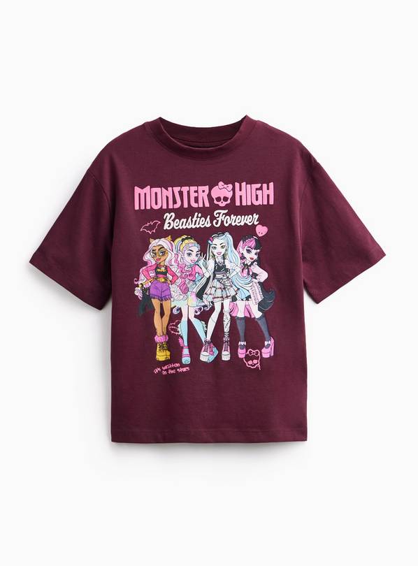 Burgundy Monster High Beasties Forever T-Shirt 5 years