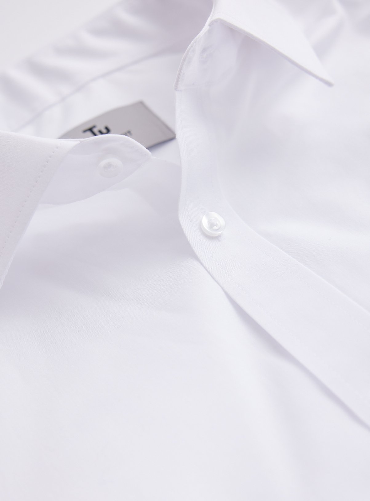White Formal Short Sleeve Shirts 5 Pack 16.5 - Image 3 thumbnail