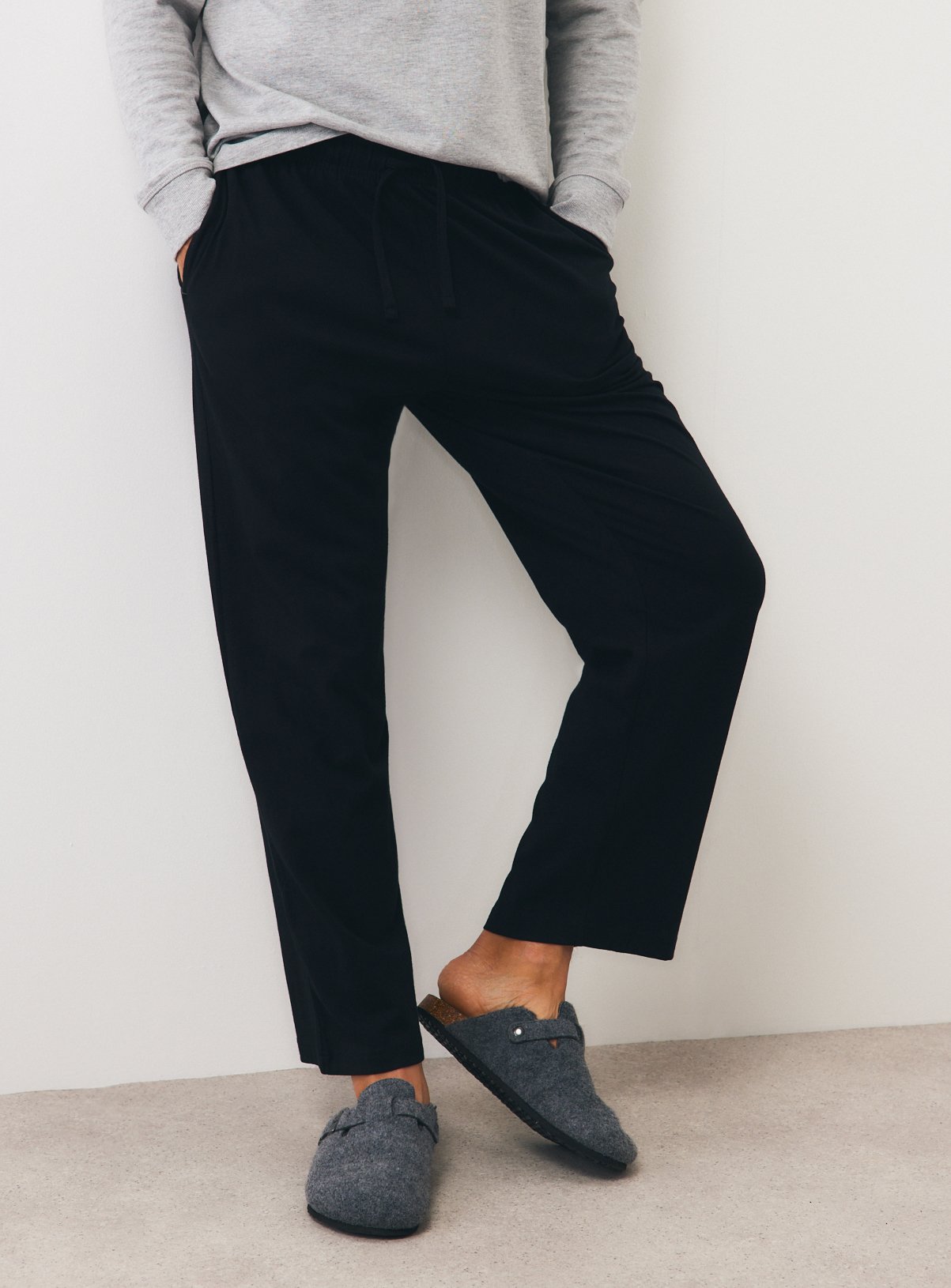 Black & Charcoal Cotton Rich Pyjama Bottoms 2-Pack  XL - Image 3 thumbnail