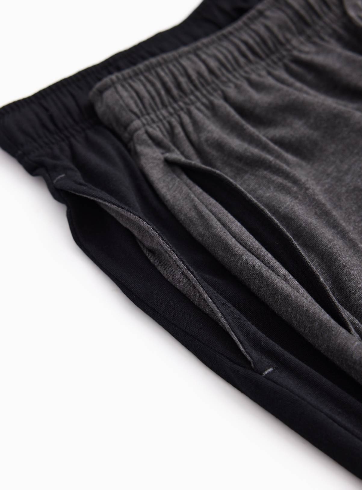 Black & Charcoal Cotton Rich Pyjama Bottoms 2-Pack  XL - Image 4