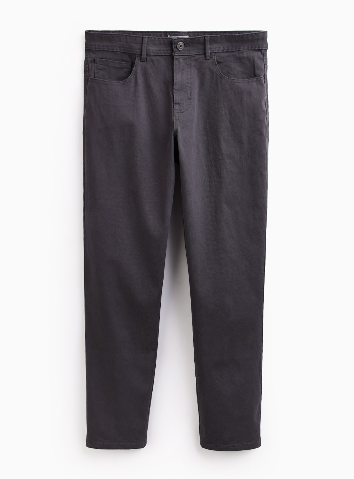 Charcoal Regular Fit Cotton Rich Trousers 42S - Image 3 thumbnail