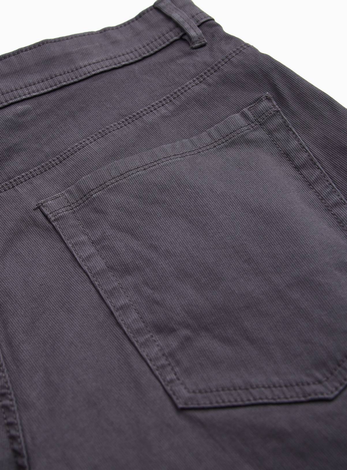 Charcoal Regular Fit Cotton Rich Trousers 42S - Image 4