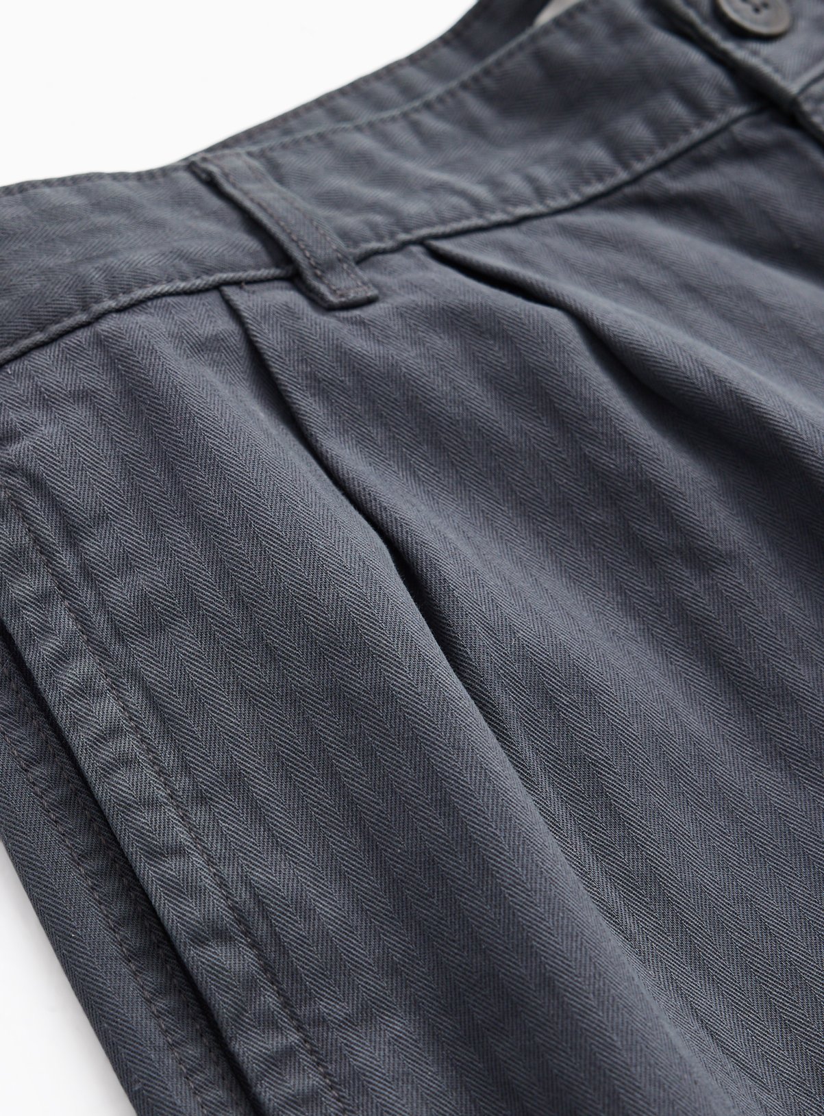 Charcoal Pleat Front Trousers 36R - Image 2 thumbnail