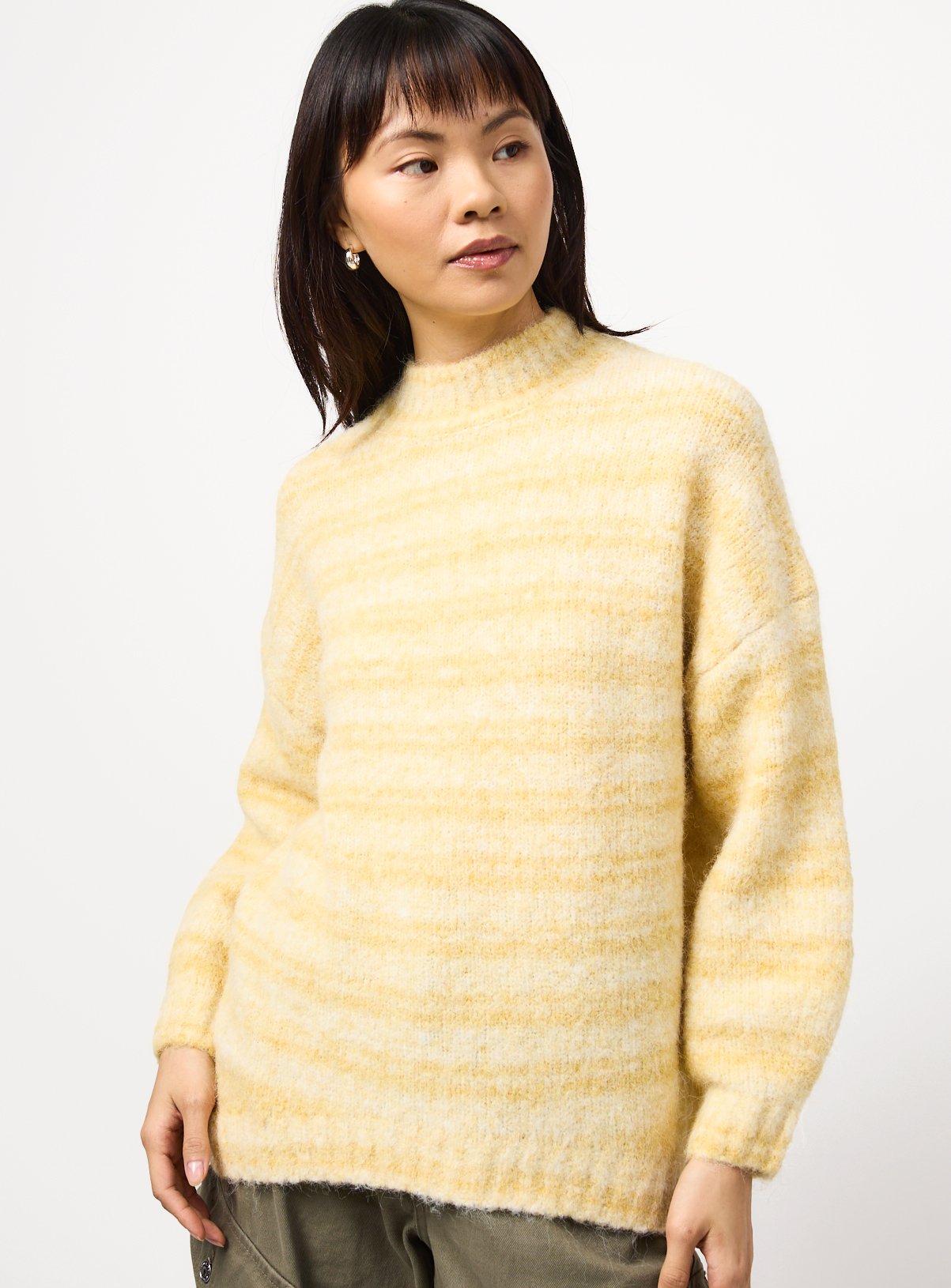 Yellow Striped Knit Jumper  XS - Image 1 thumbnail