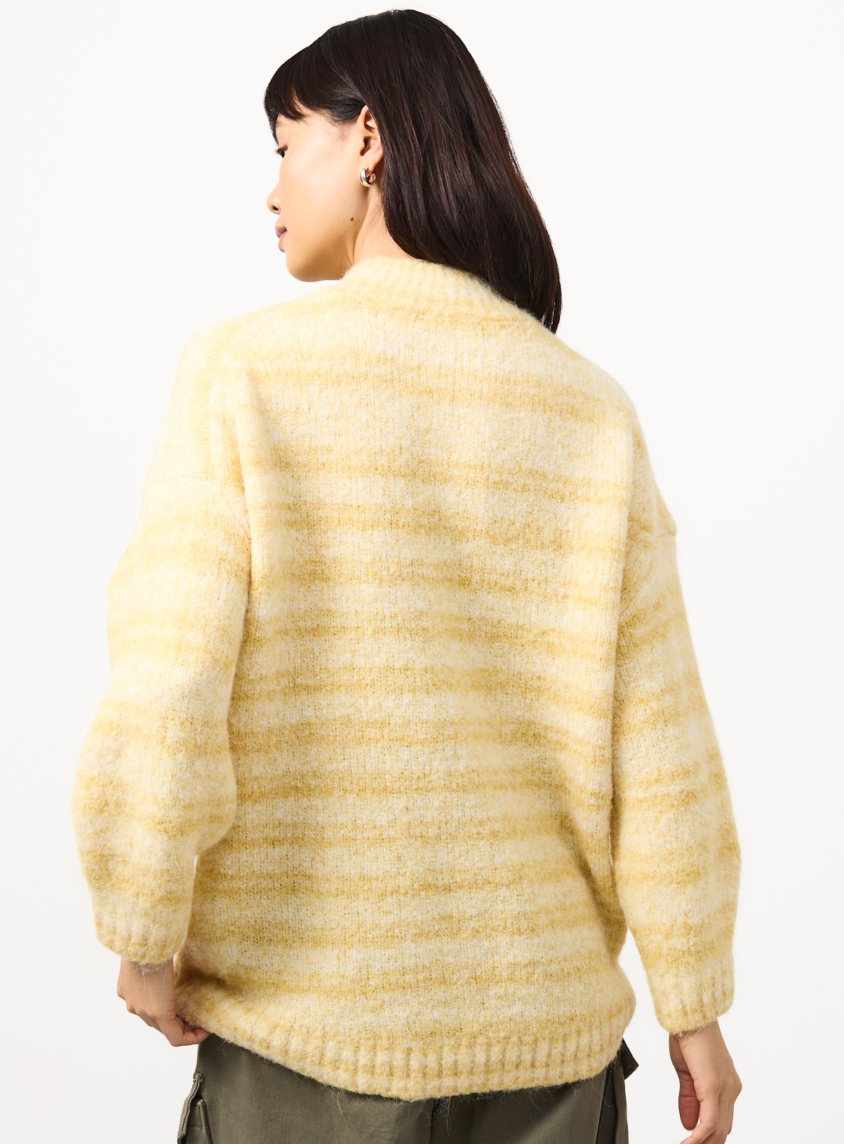 Yellow Striped Knit Jumper  XS - Image 4 thumbnail