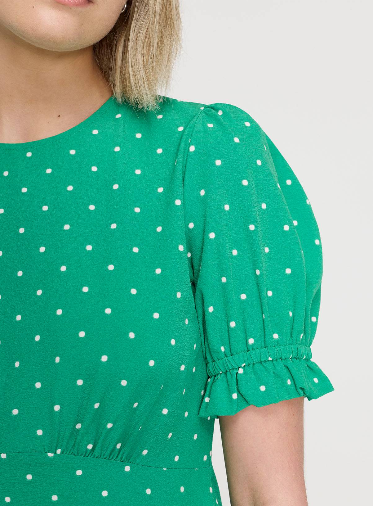 FINERY Mela Dress Green Spot 22 - Image 5