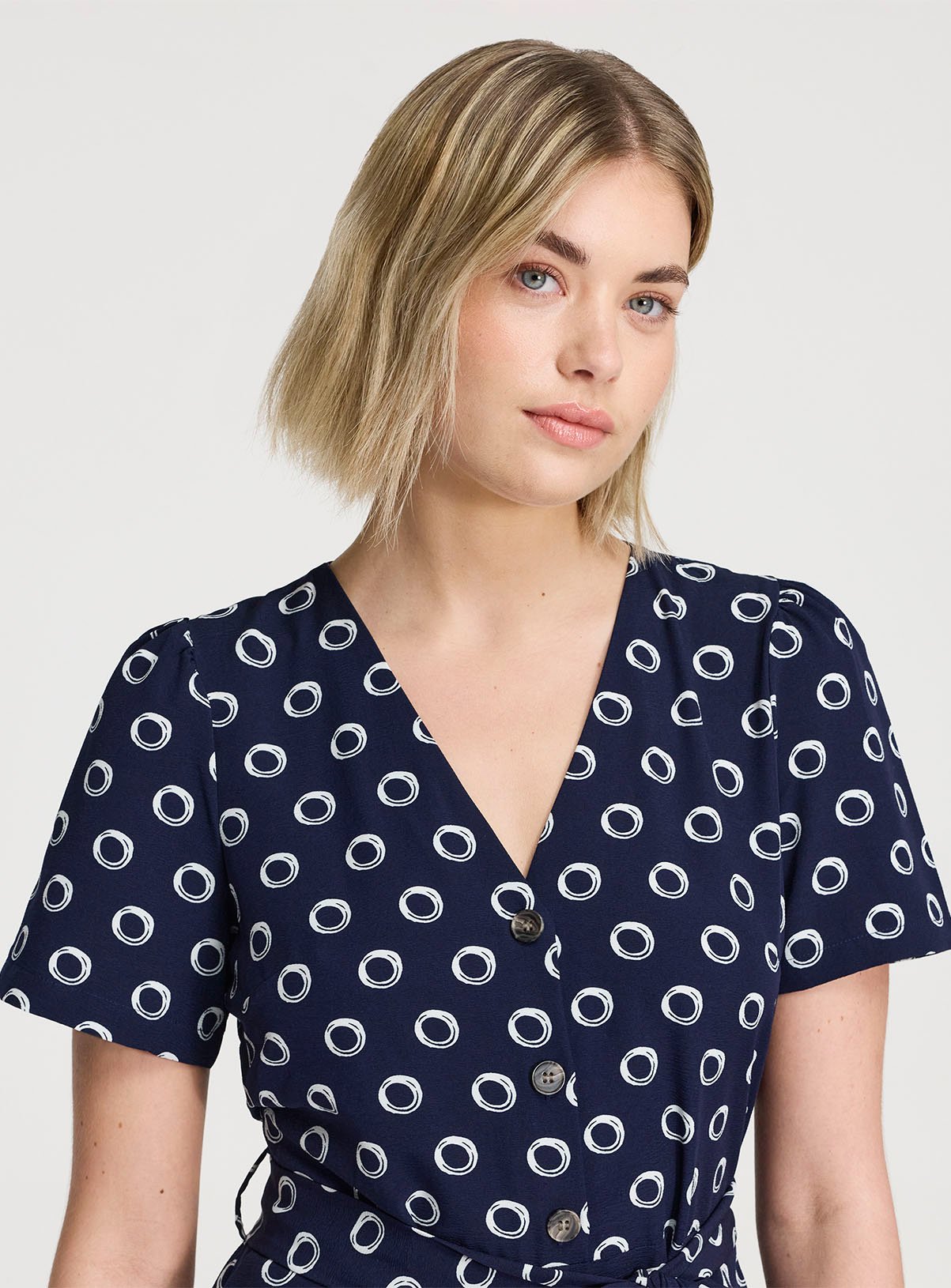 FINERY Uma Jumpsuit Navy Spot 16 - Image 5 thumbnail