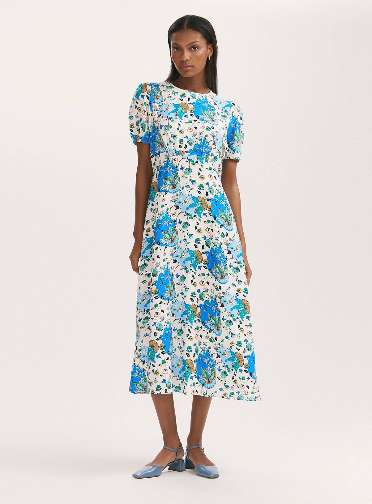 FINERY Lili Dress Blue Floral 12 - Image 1