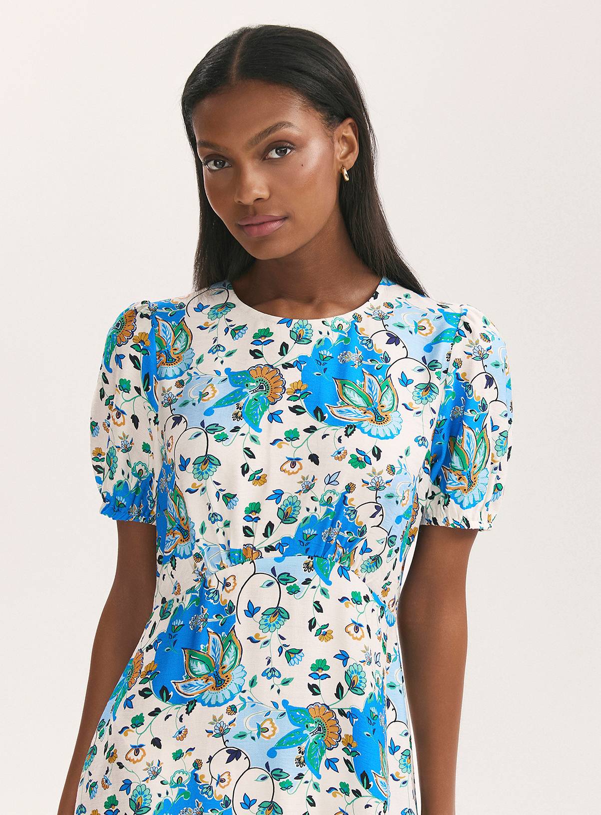 FINERY Lili Dress Blue Floral 12 - Image 3