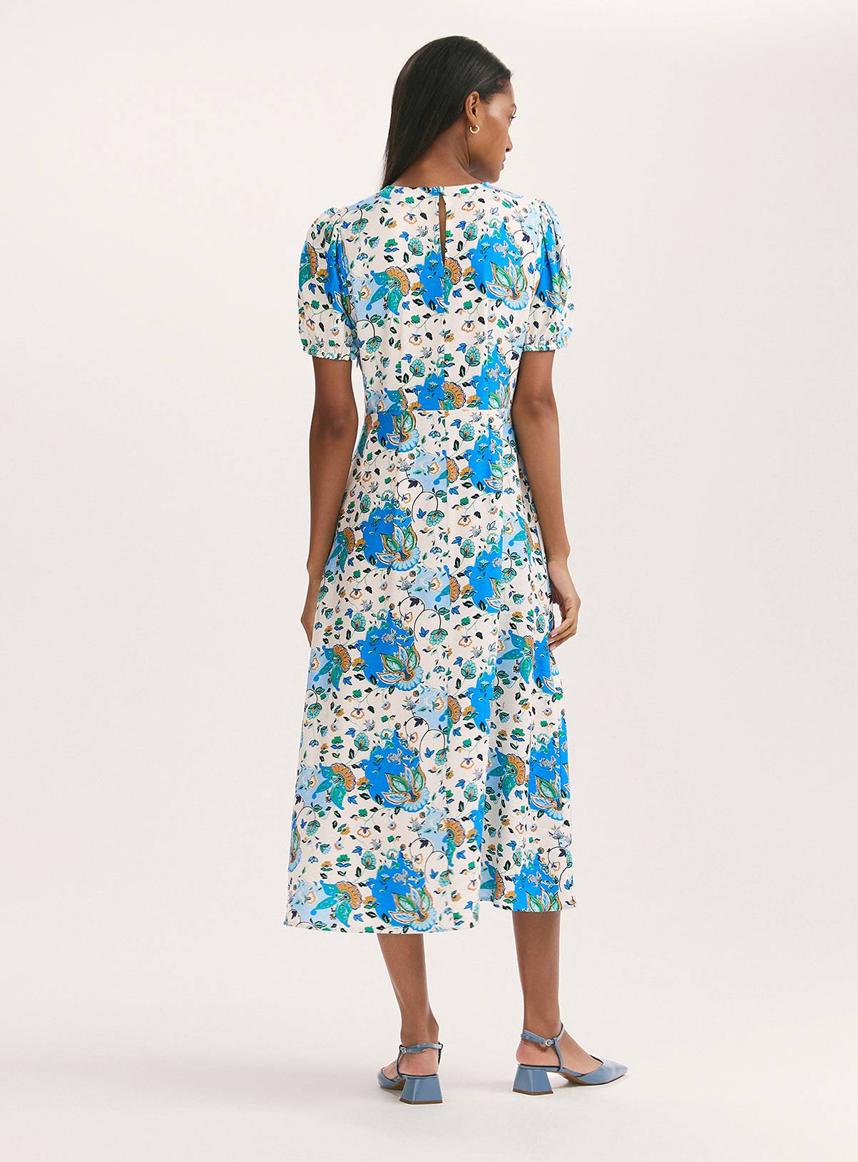 FINERY Lili Dress Blue Floral 12 - Image 4
