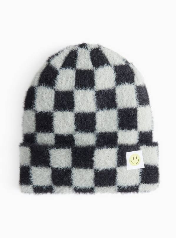 Mono Checkerboard Beanie Hat 3-5 years