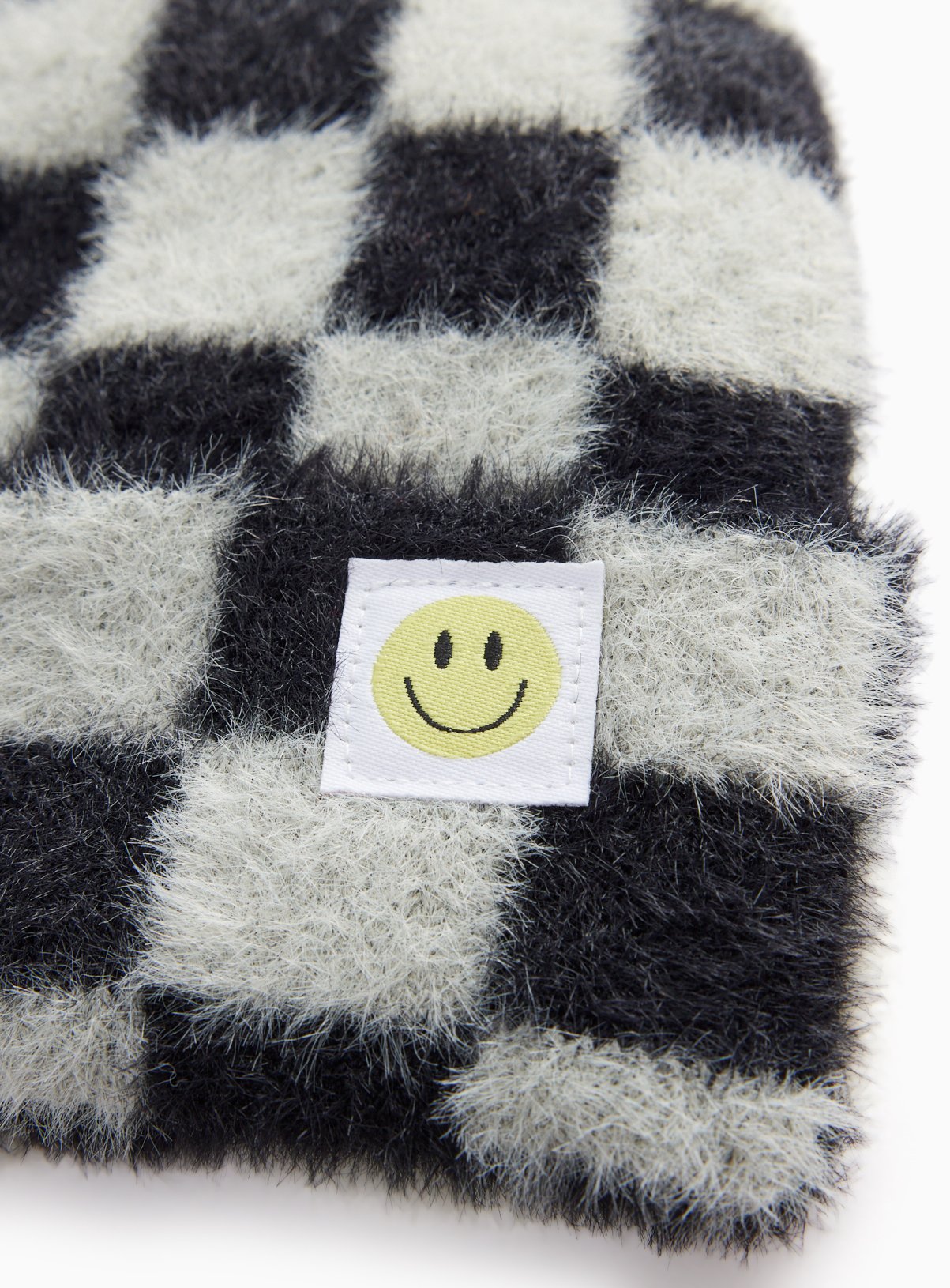 Mono Checkerboard Beanie Hat 3-5 years - Image 2 thumbnail