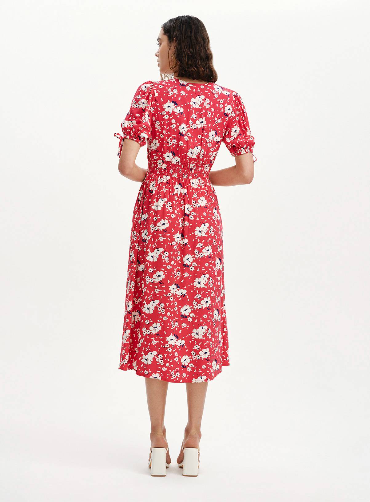 FINERY Margot Dress Red Floral 12 - Image 5