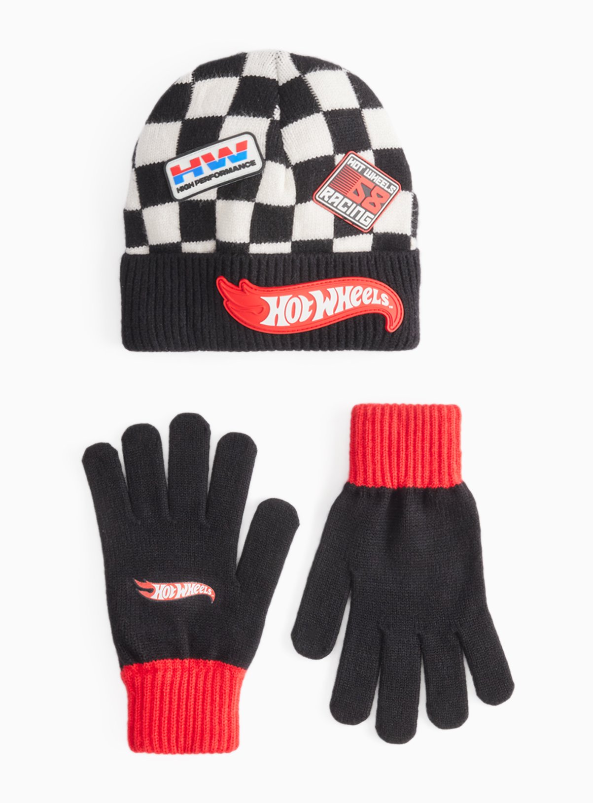 Hot Wheels Hat & Gloves Set 3-5 years - Image 1 thumbnail
