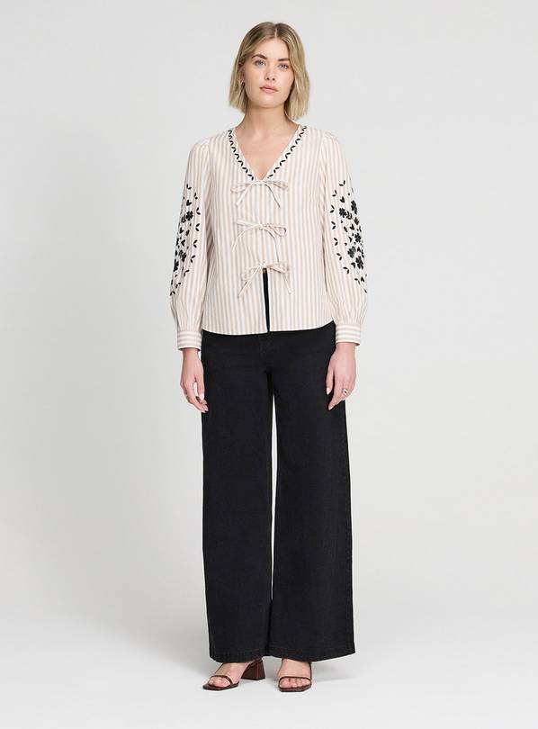 FINERY Karlee Top Neutral Stripe 18