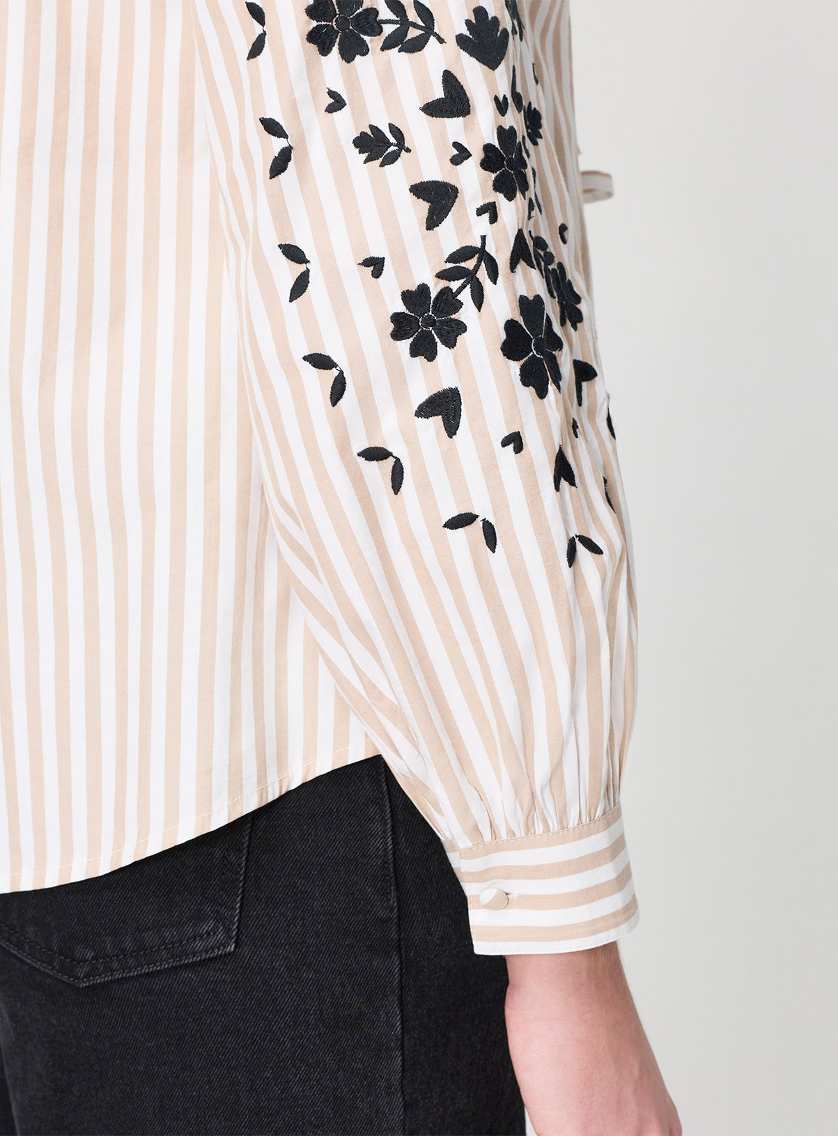 FINERY Karlee Top Neutral Stripe 16 - Image 4 thumbnail