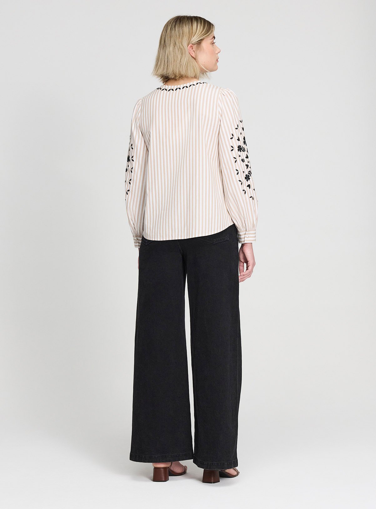 FINERY Karlee Top Neutral Stripe 16 - Image 5 thumbnail