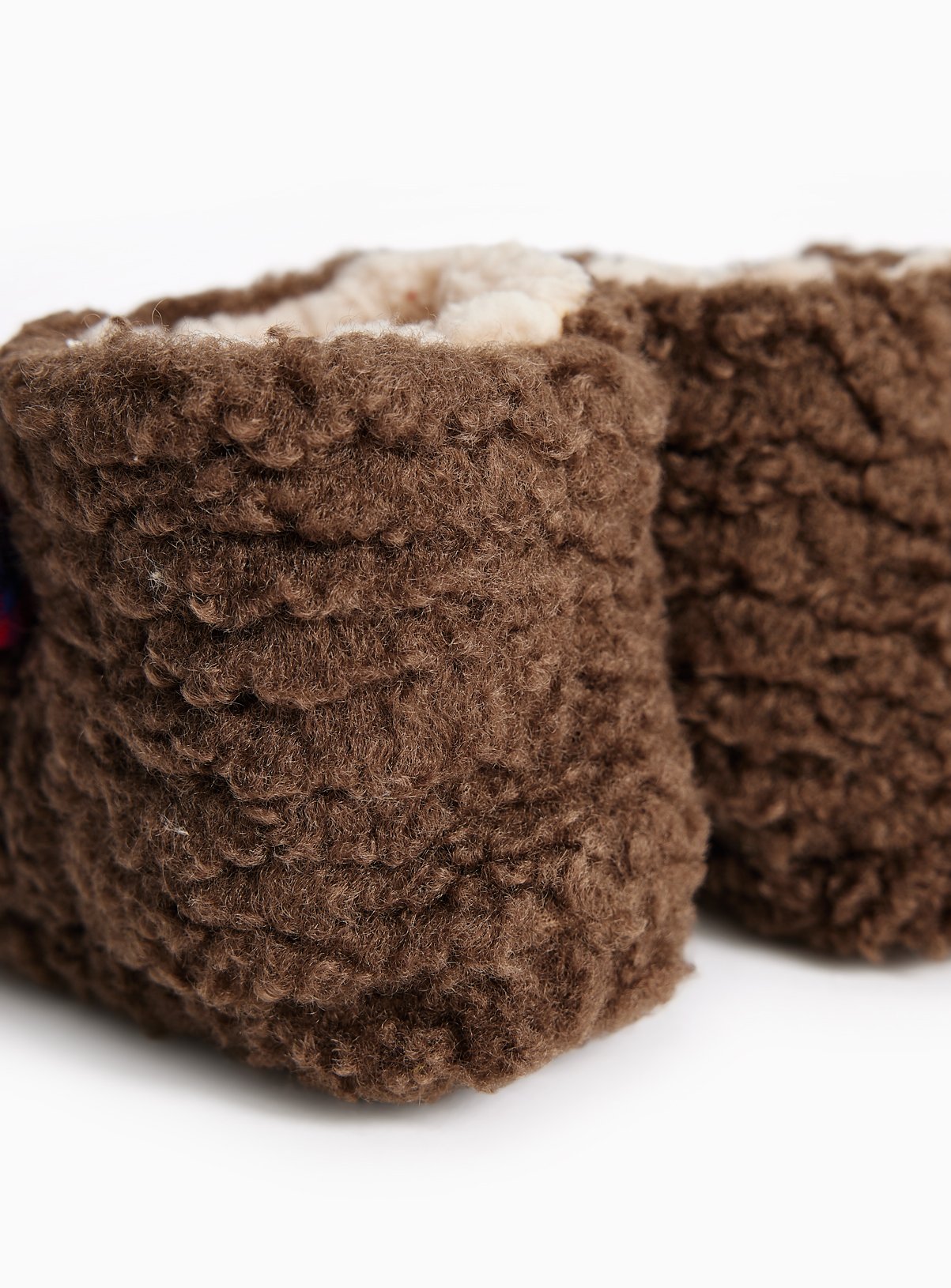 Reindeer Plush Faux Fur Boot Slippers 10-11 Infant - Image 4 thumbnail
