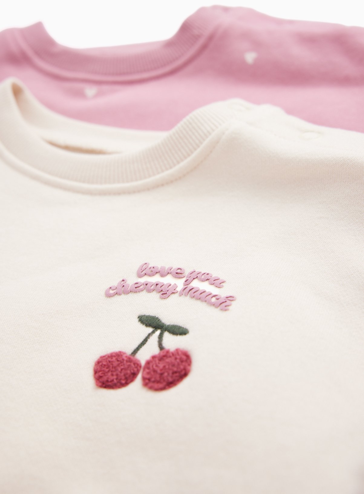 Pink Sweat Dresses 2 Pack 9-12 months - Image 2 thumbnail