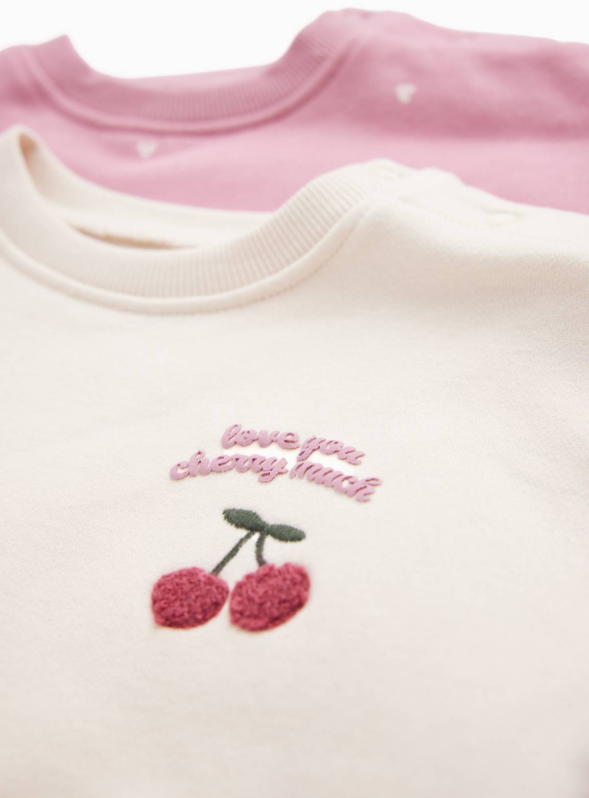 Pink Sweat Dresses 2 Pack 9-12 months - Image 2